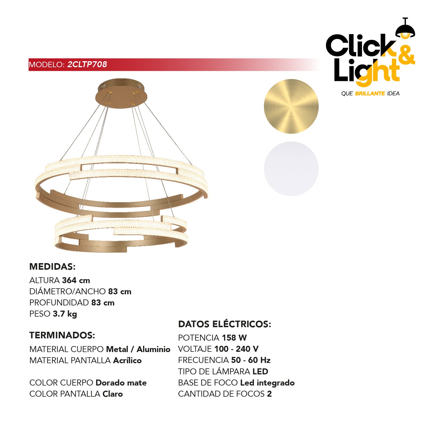 COLGANTE GANDALL MODERNO