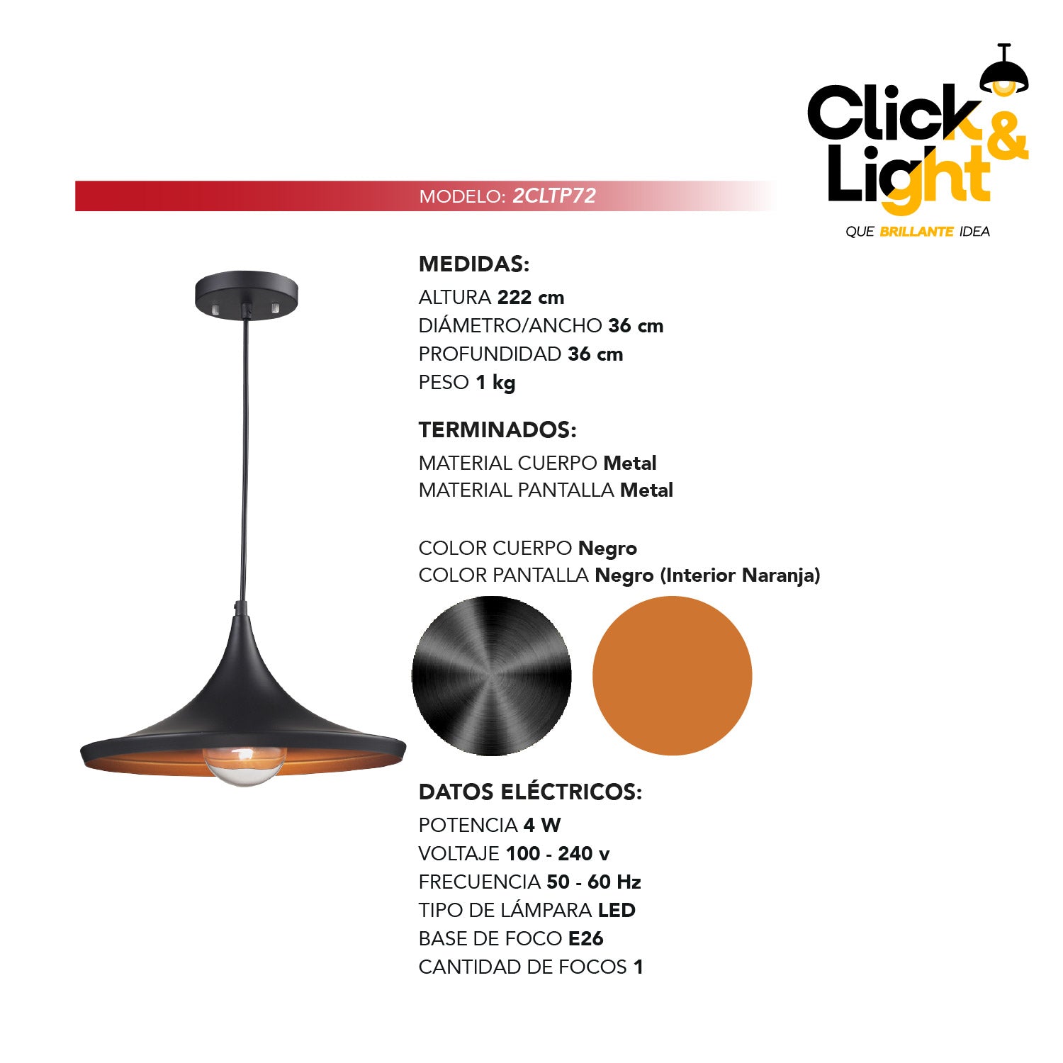 LAMPARA COLGANTE INDUSTRIAL GRINEX