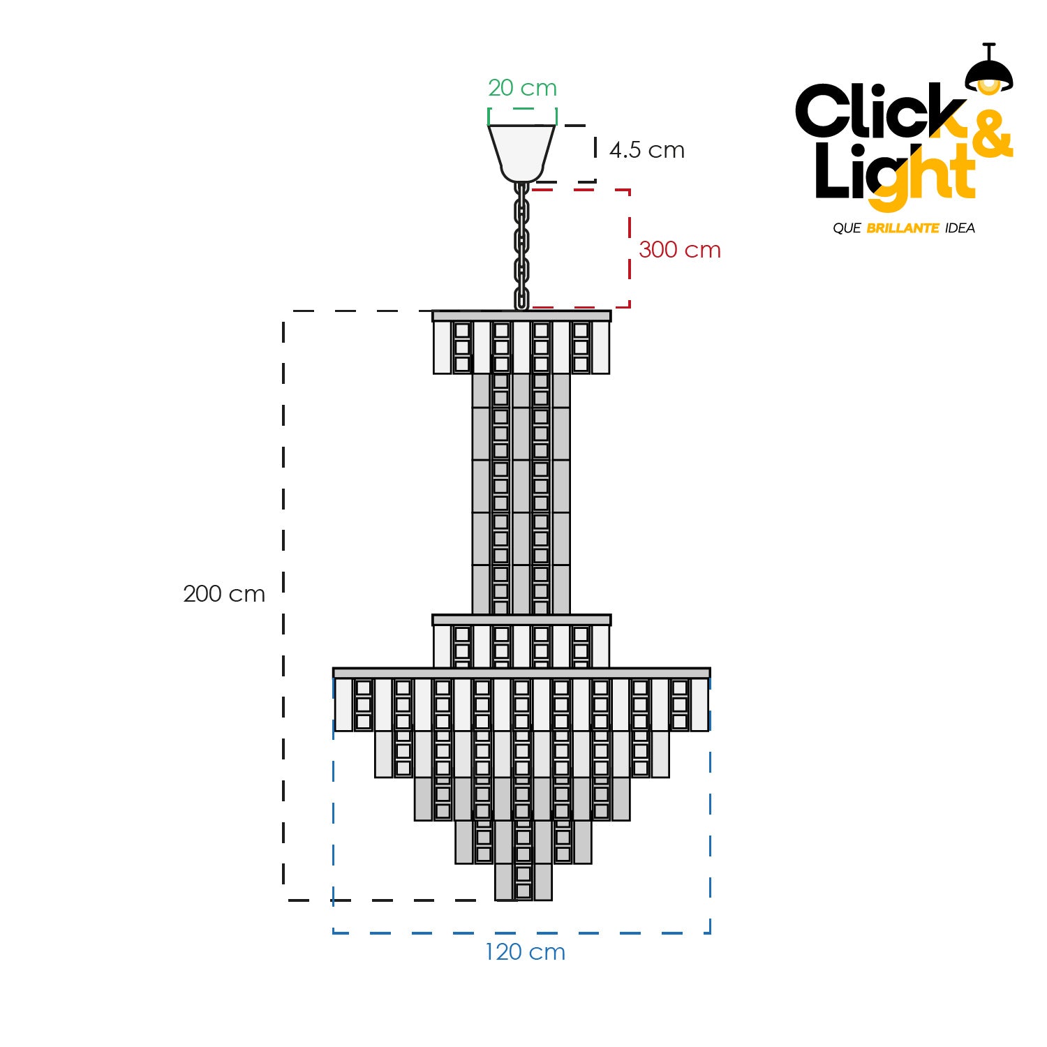 COLGANTE DOBLE ALTURA ELEGANTE KUNOX MODERNO