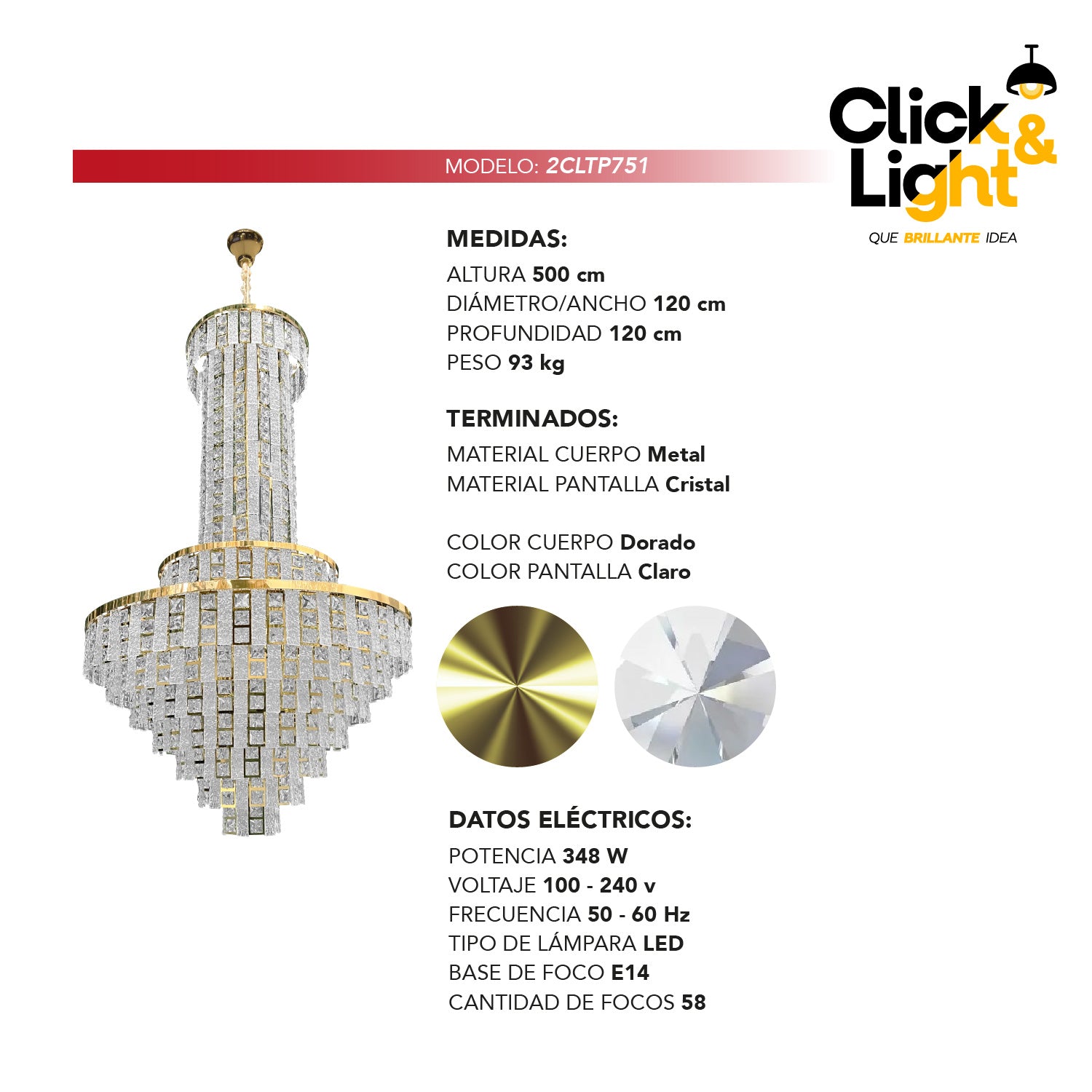 COLGANTE DOBLE ALTURA ELEGANTE KUNOX MODERNO