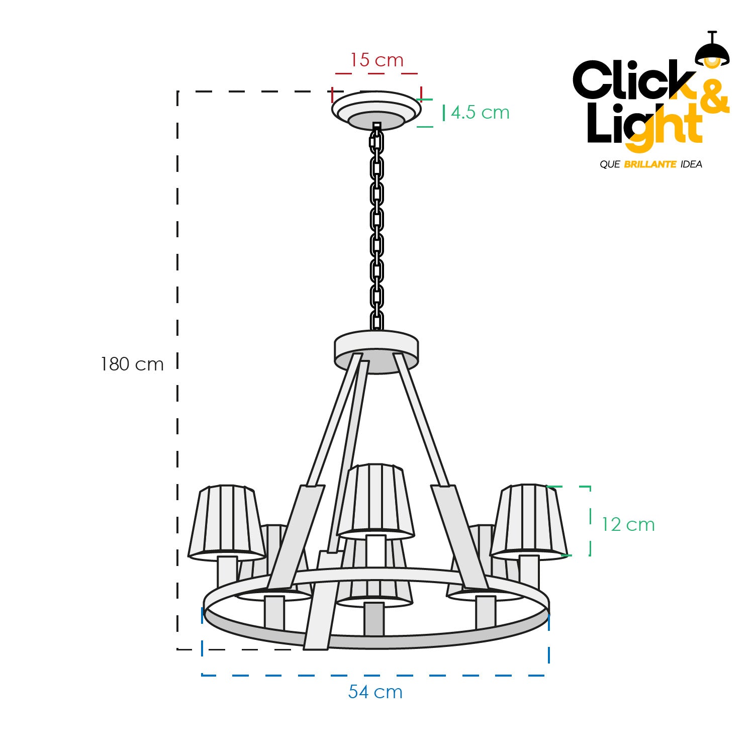 LÁMPARA COLGANTE MURIEL CLÁSICA