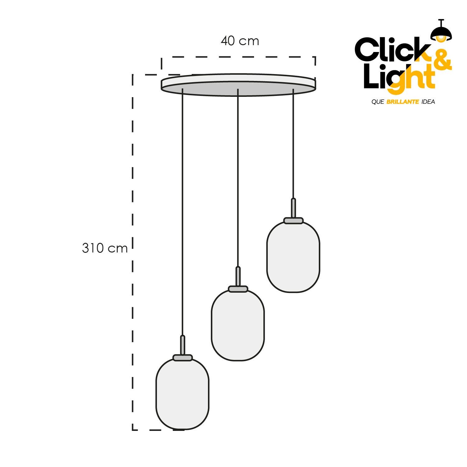 LÁMPARA COLGANTE SARIEL MODERNO
