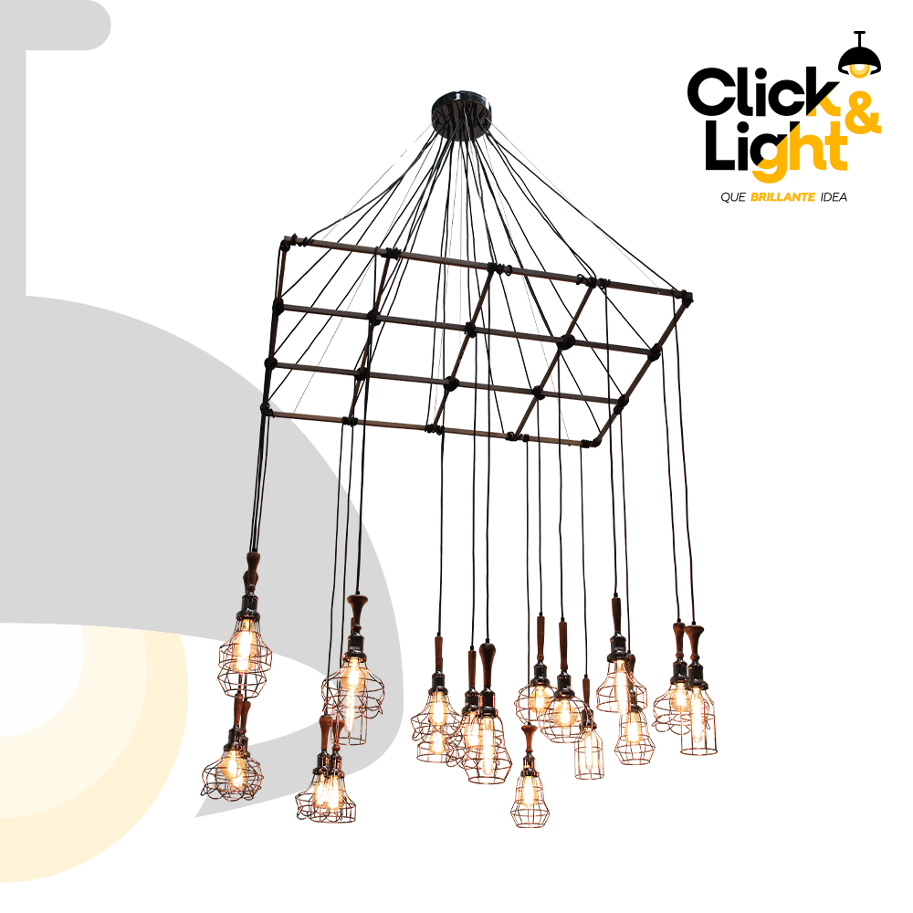 LAMPARA COLGANTE BIER RETRO