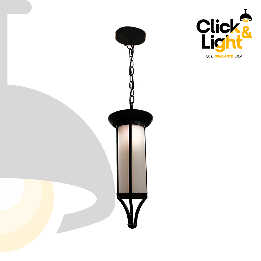Lámpara Colgante Merul Metal Pantalla Vidrio Moderna