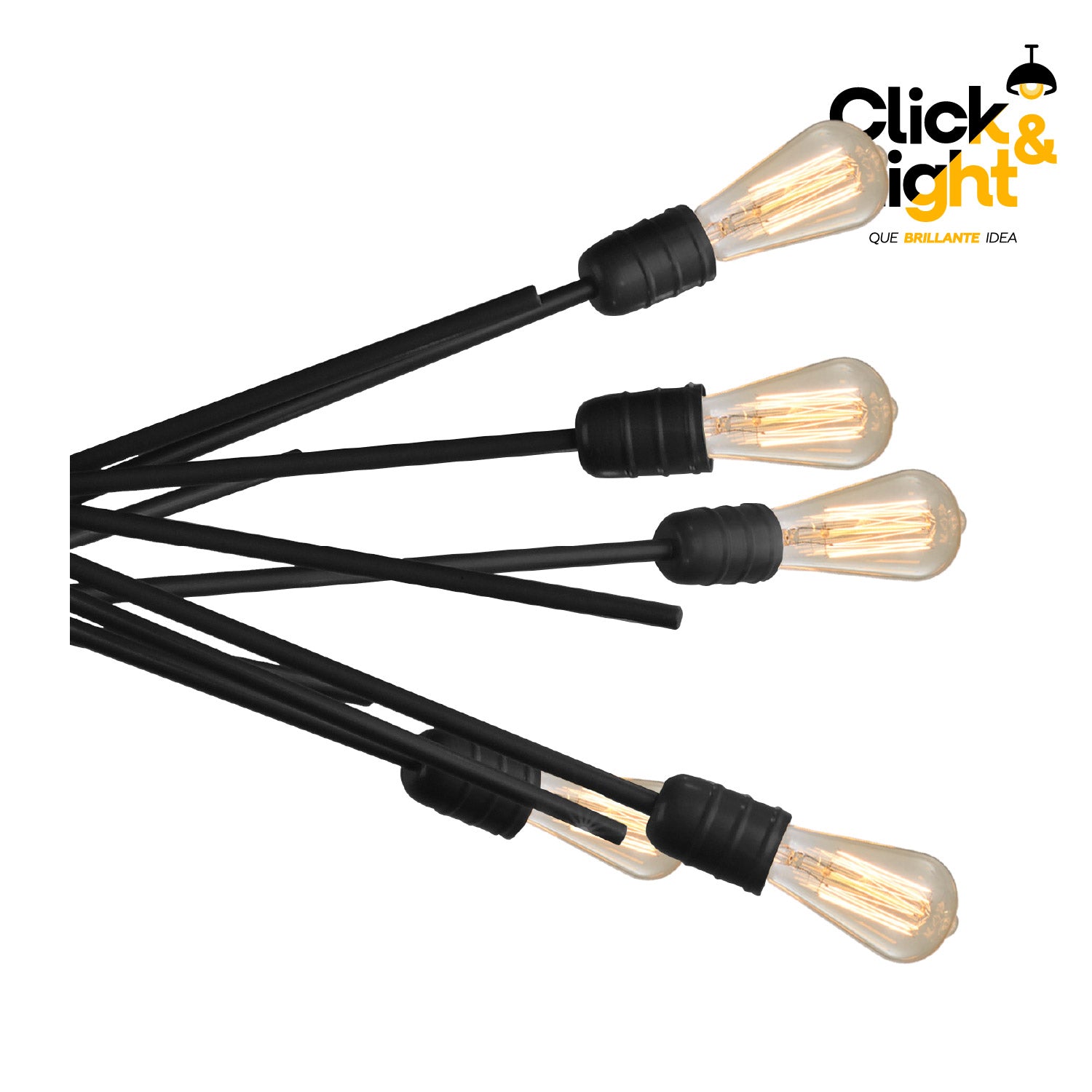 LAMPARA DE TECHO MONACO 10 LUCES METAL