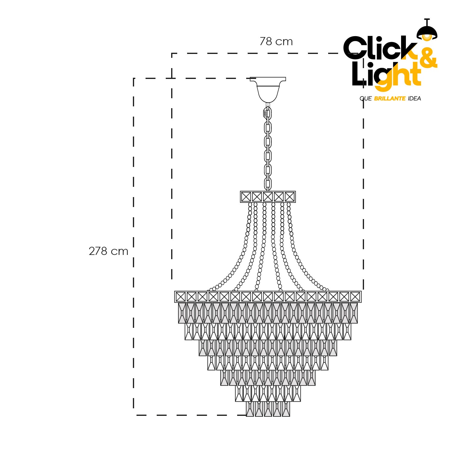LAMPARA COLGANTE CHROME
