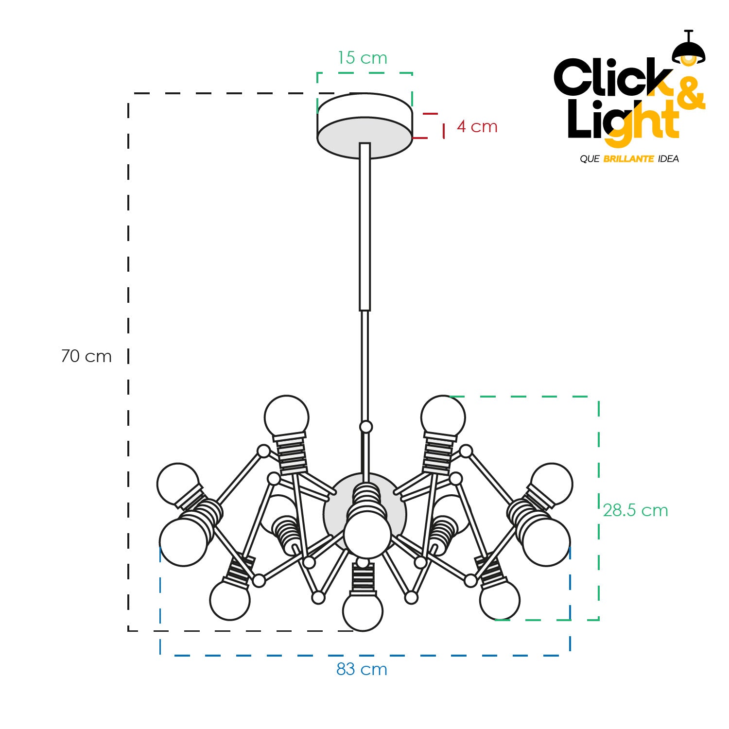 LAMPARA DE TECHO LITIBU LED ESTILO CONTEMPORANEO