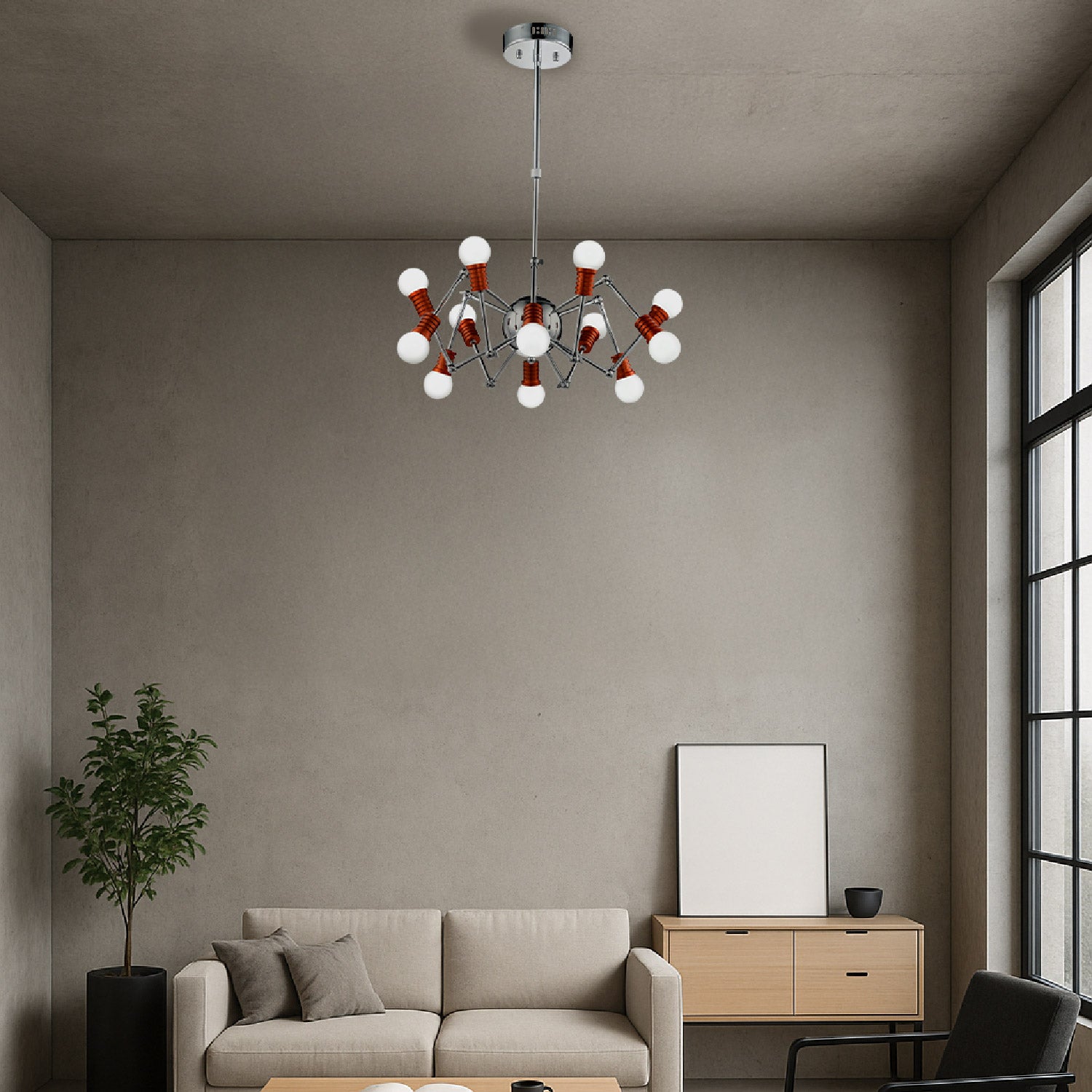 LAMPARA DE TECHO LITIBU LED ESTILO CONTEMPORANEO