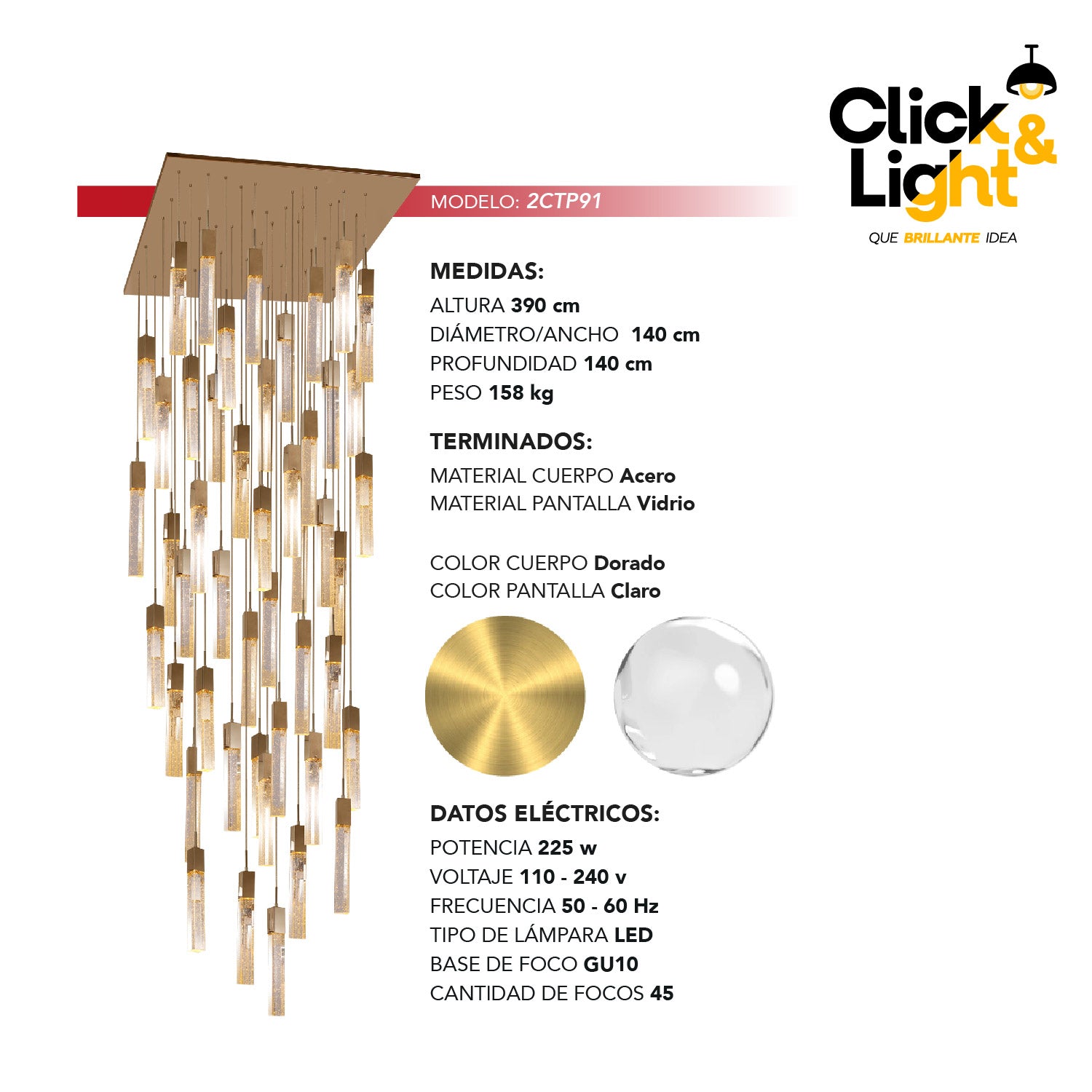 LAMPARA COLGANTE ALEXA