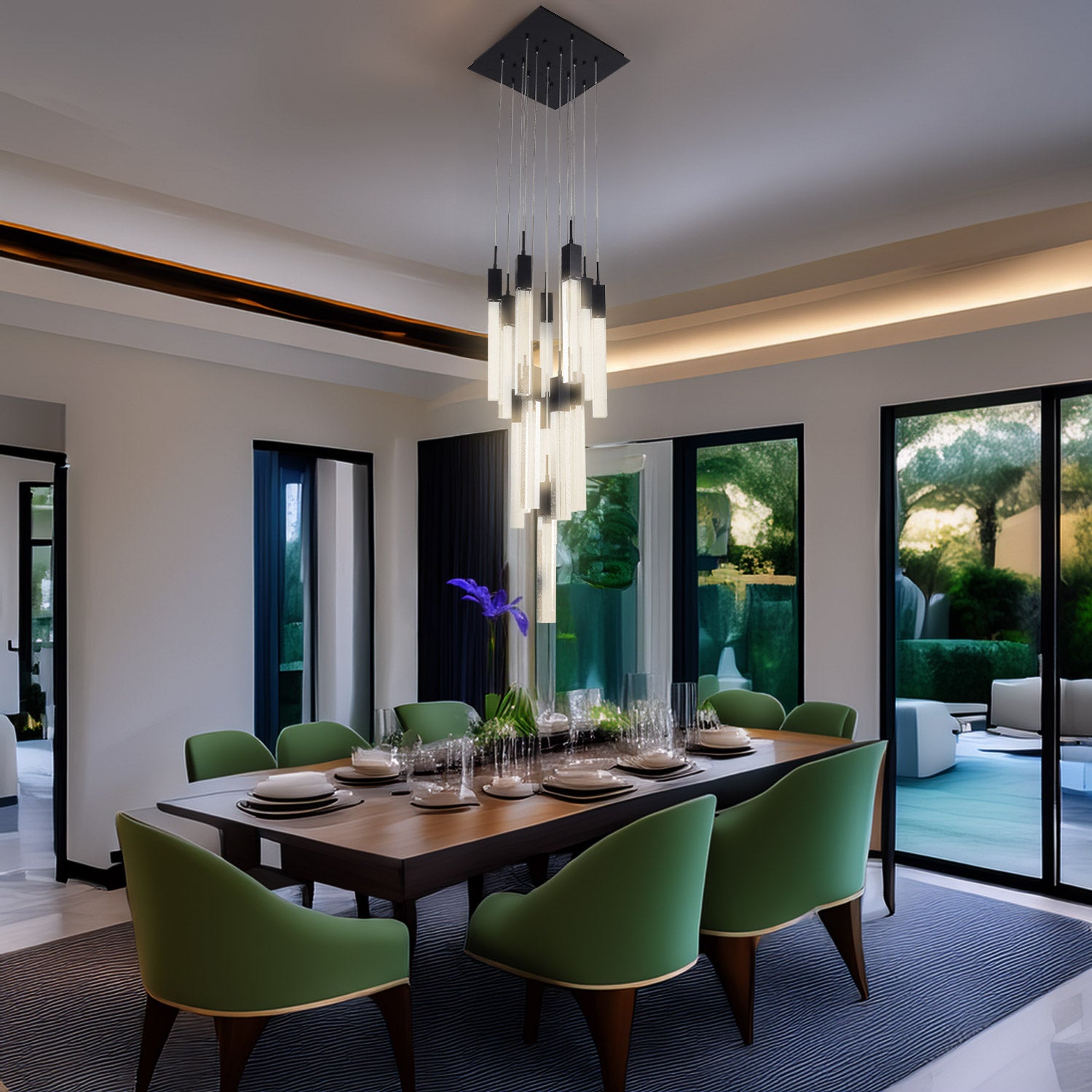 COLGANTE LUX 15 LINGOTES NEGRO