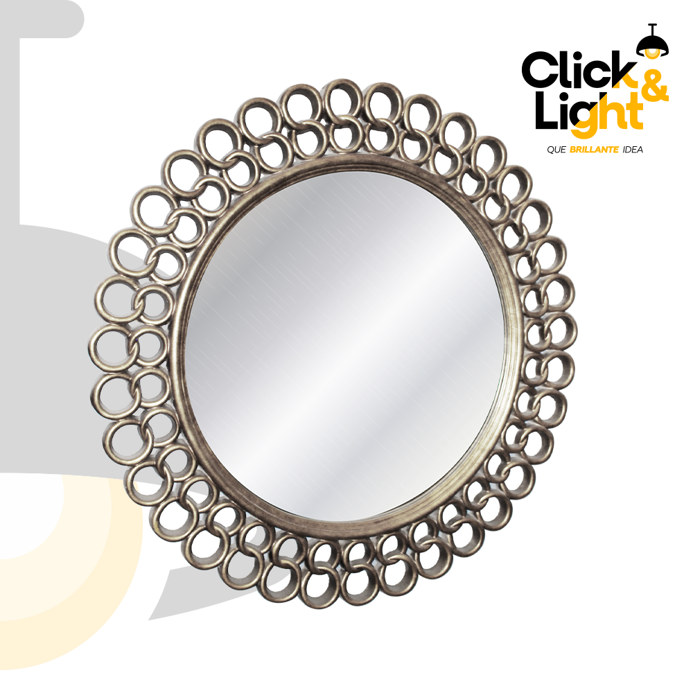 ESPEJO BILY SILVER CON MARCO ELEGANTE