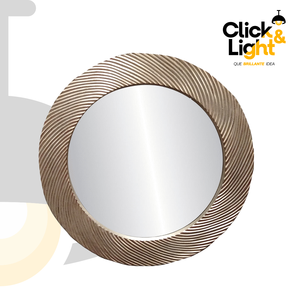 ESPEJO DECORATIVO ELEGANTE PLATA SORIA