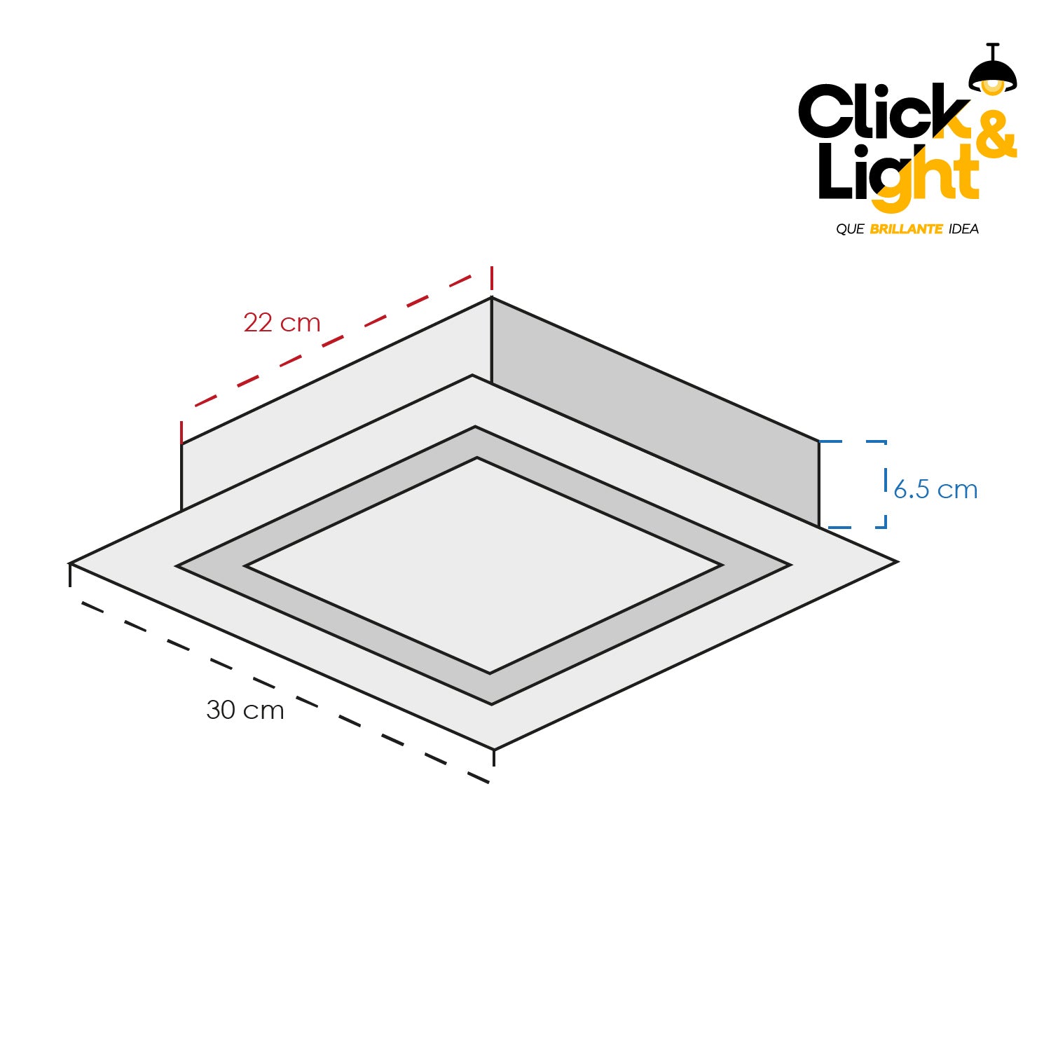 PLAFON LED HERMES ESTILO CONTEMPORÁNEO