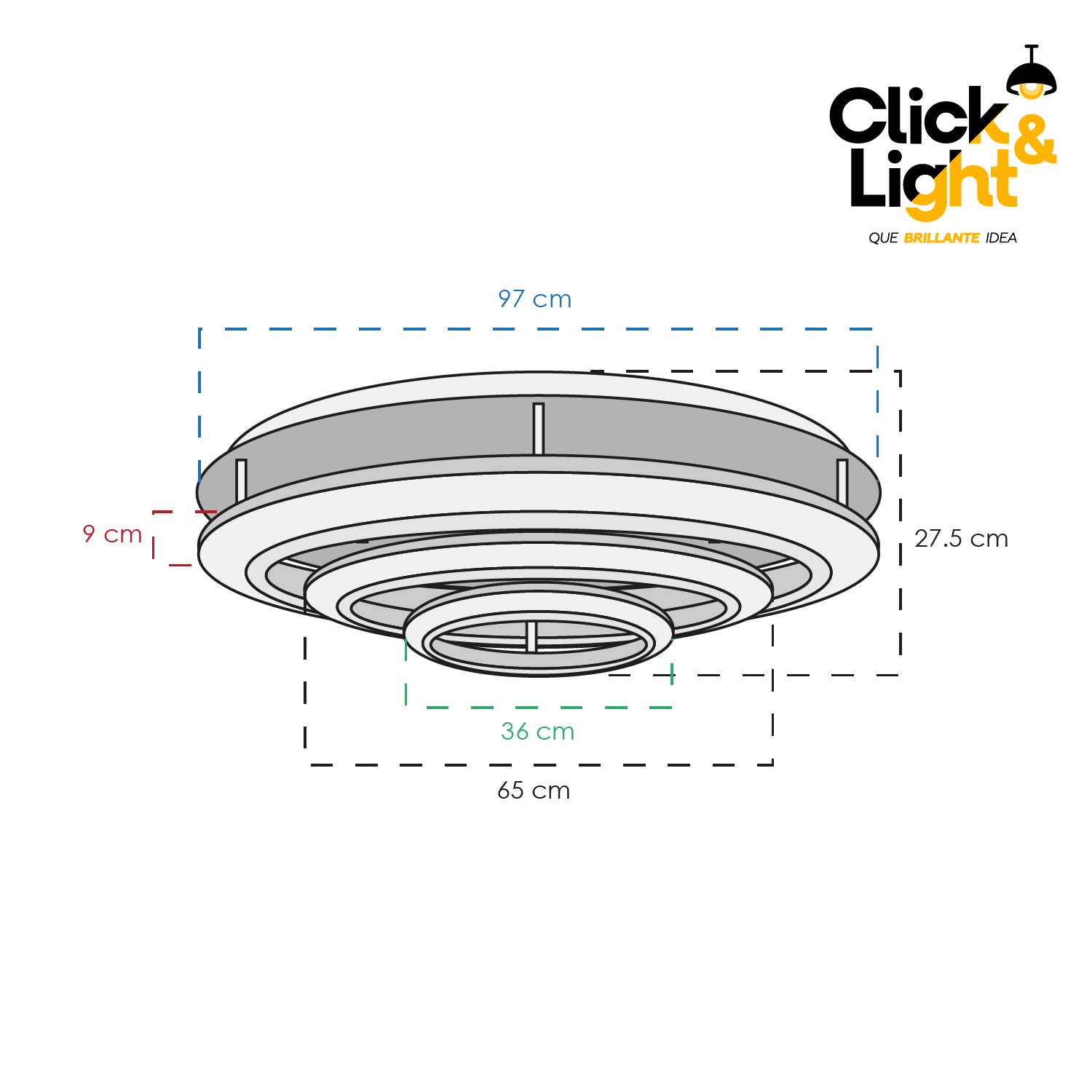PLAFON LED DALIA ESTILO ELEGANTE
