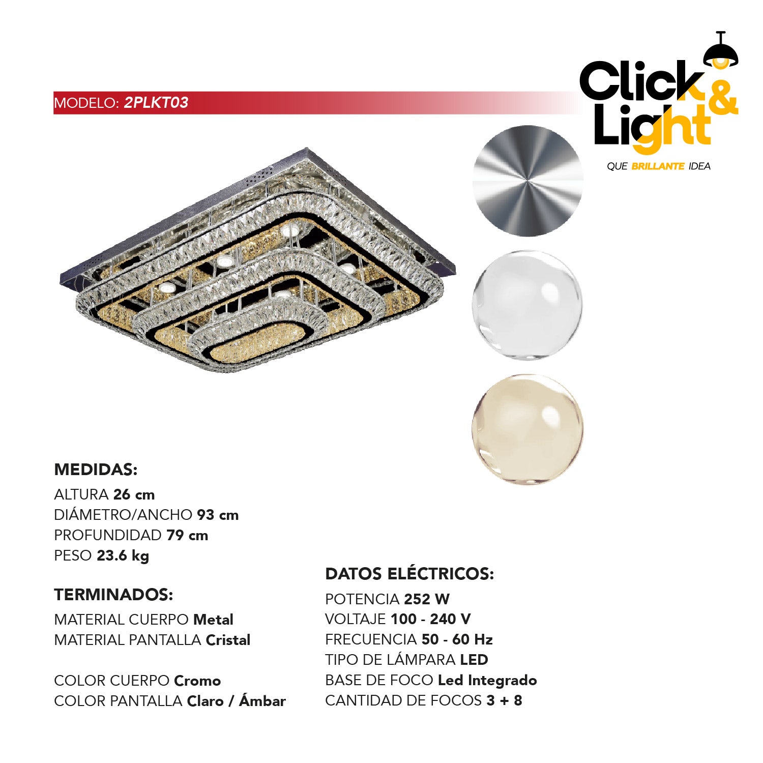 PLAFON LED ANASTASIA ESTILO CLASICO
