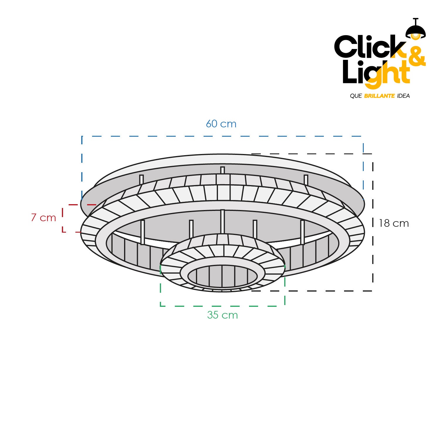 PLAFON LED MARINA ESTILO MODERNO