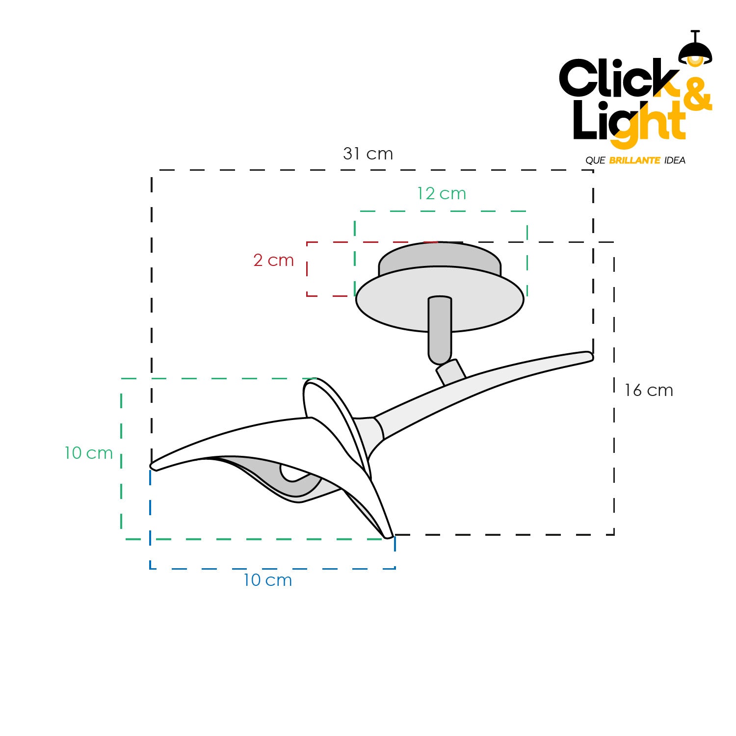 PLAFON 1 LUZ PICTON ESTILO CLASICO