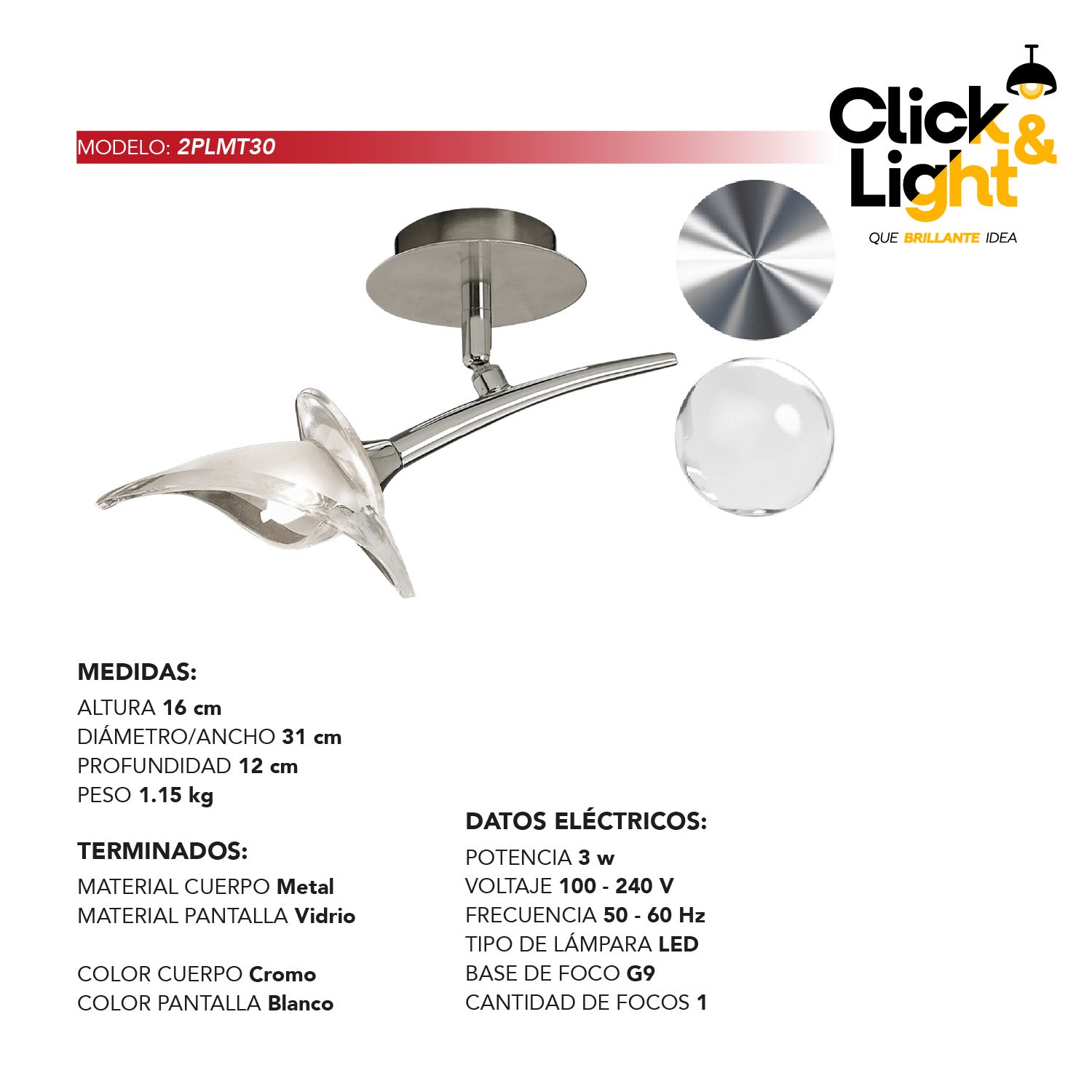 PLAFON 1 LUZ PICTON ESTILO CLASICO