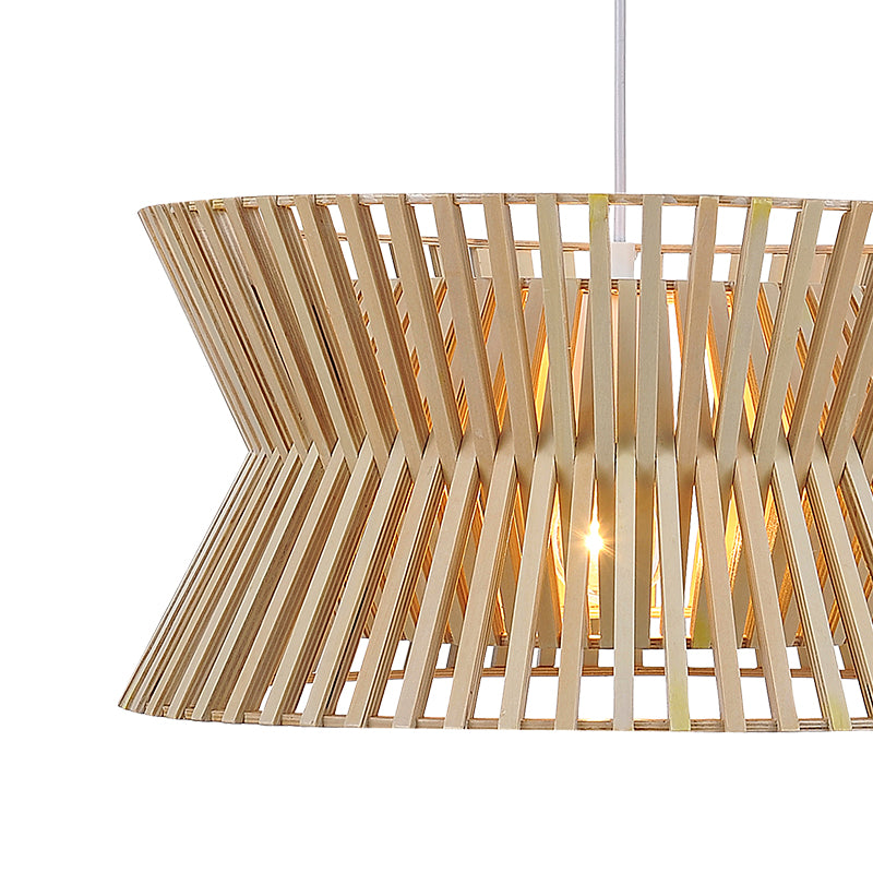 LAMPARA COLGANTE EN MADERA HWASA MODERNA