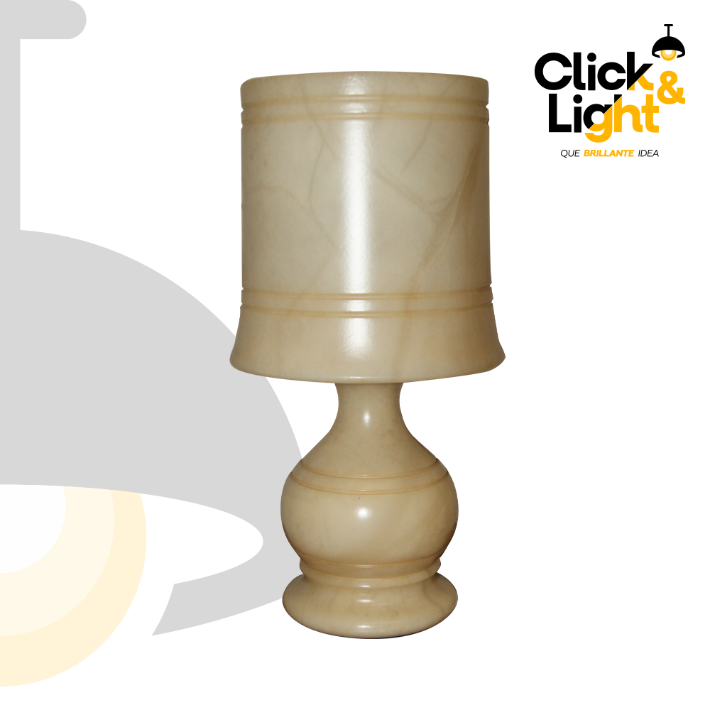 LAMPARA DE MESA FAUNI COLOR BEIGE ALABASTRO ESTILO CONTEMPORANEO