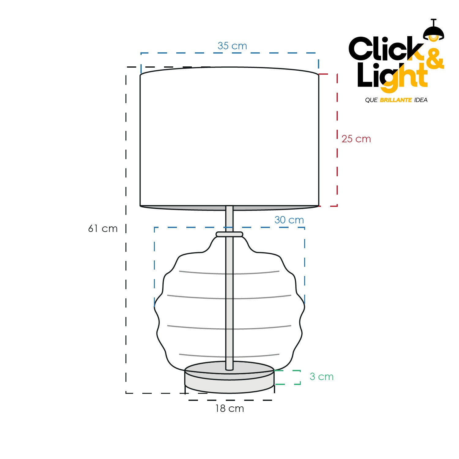 LAMPARA DE MESA CONTEMPORANEA SUSSY
