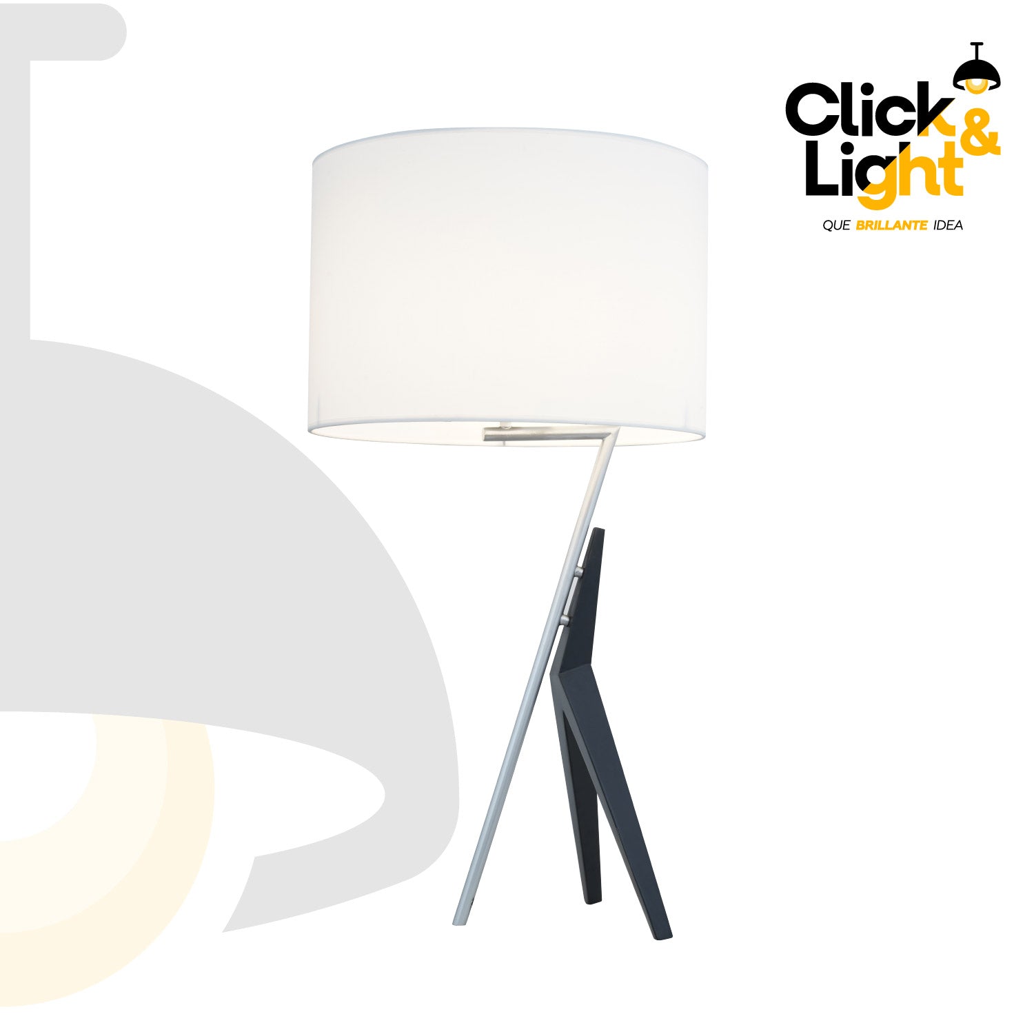 LAMPARA DE MESA QAZARD BLANCO Y DORADO