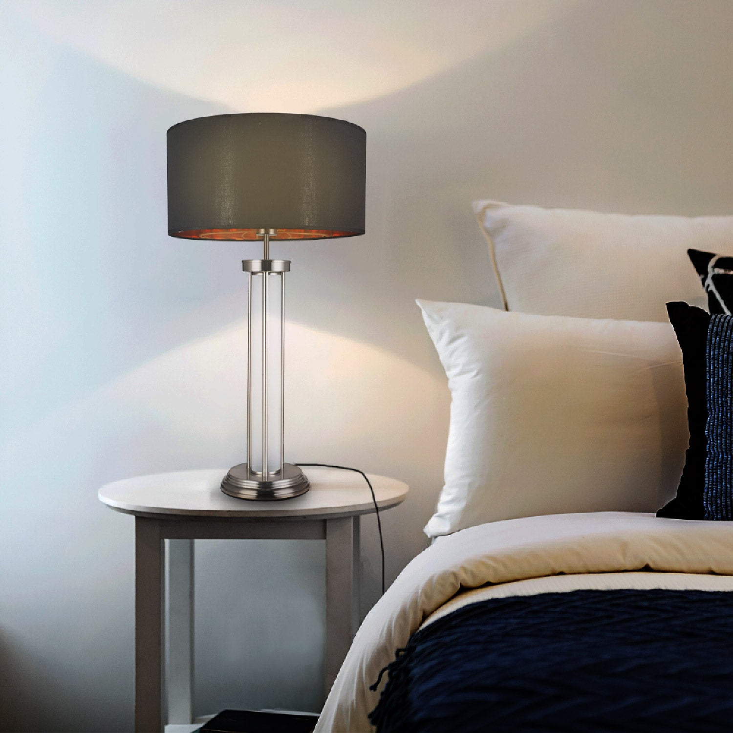 LAMPARA DE MESA HOVER MODERNA PANTALLA ELEGANTE