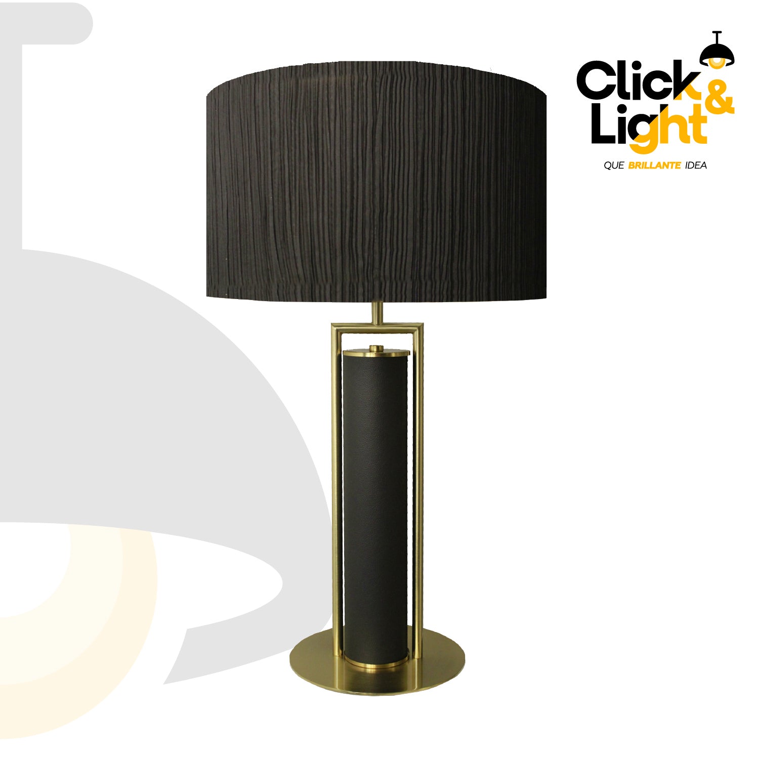 Lámpara De Mesa Luxury Black Estilo Contemporáneo