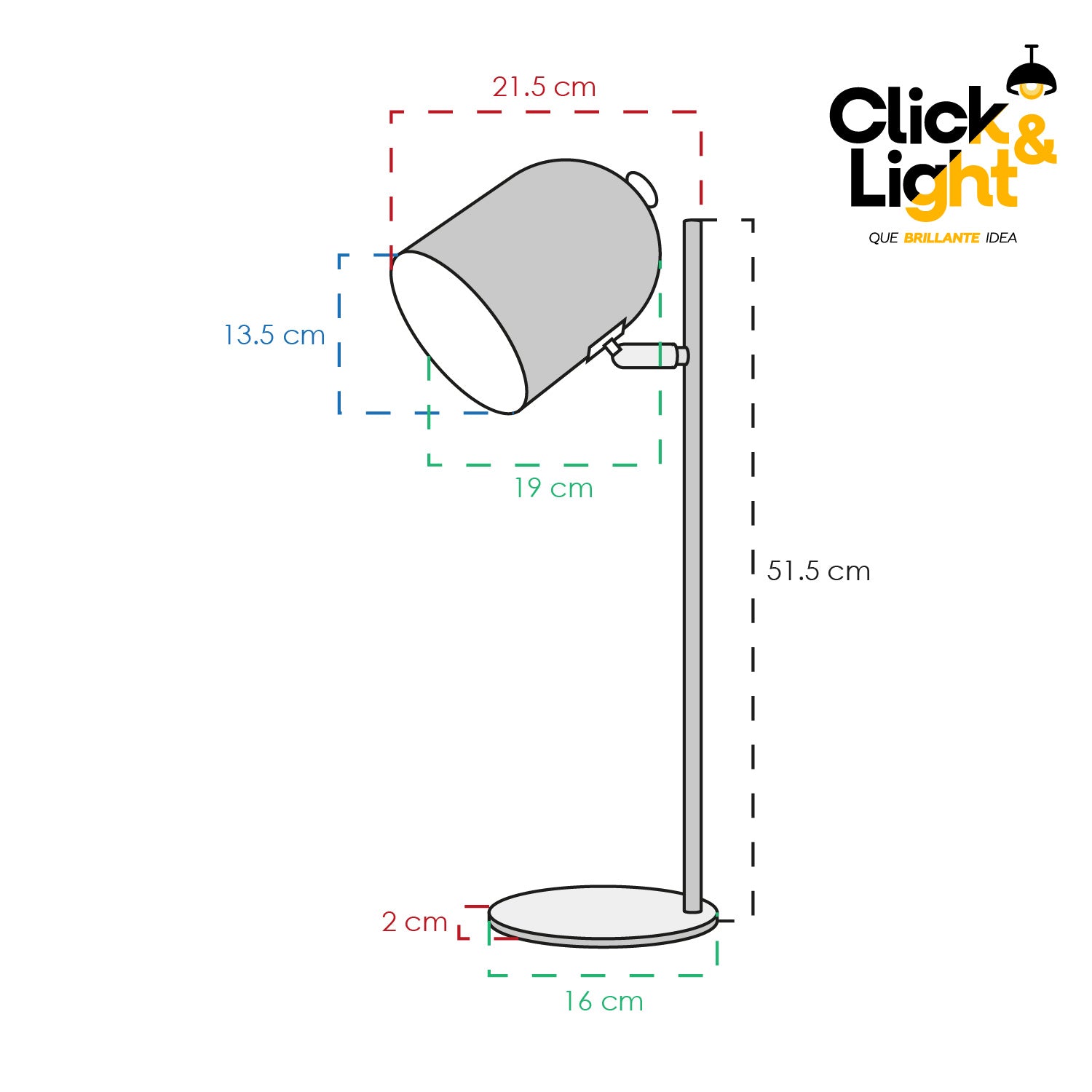 LAMPARA DE MESA SOFIA ROSA MODERNA