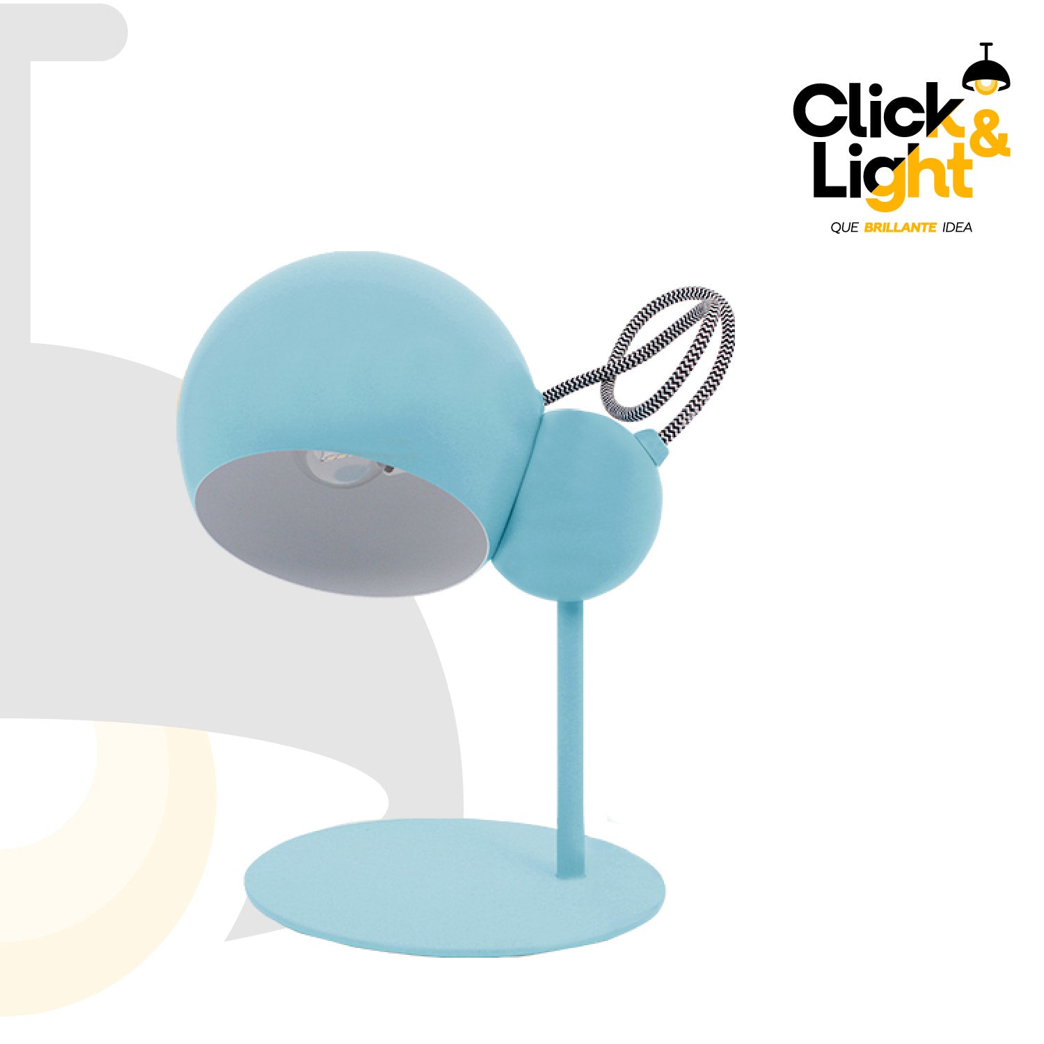 LAMPARA DE MESA MODERNA GUINEA AZUL INFANTIL