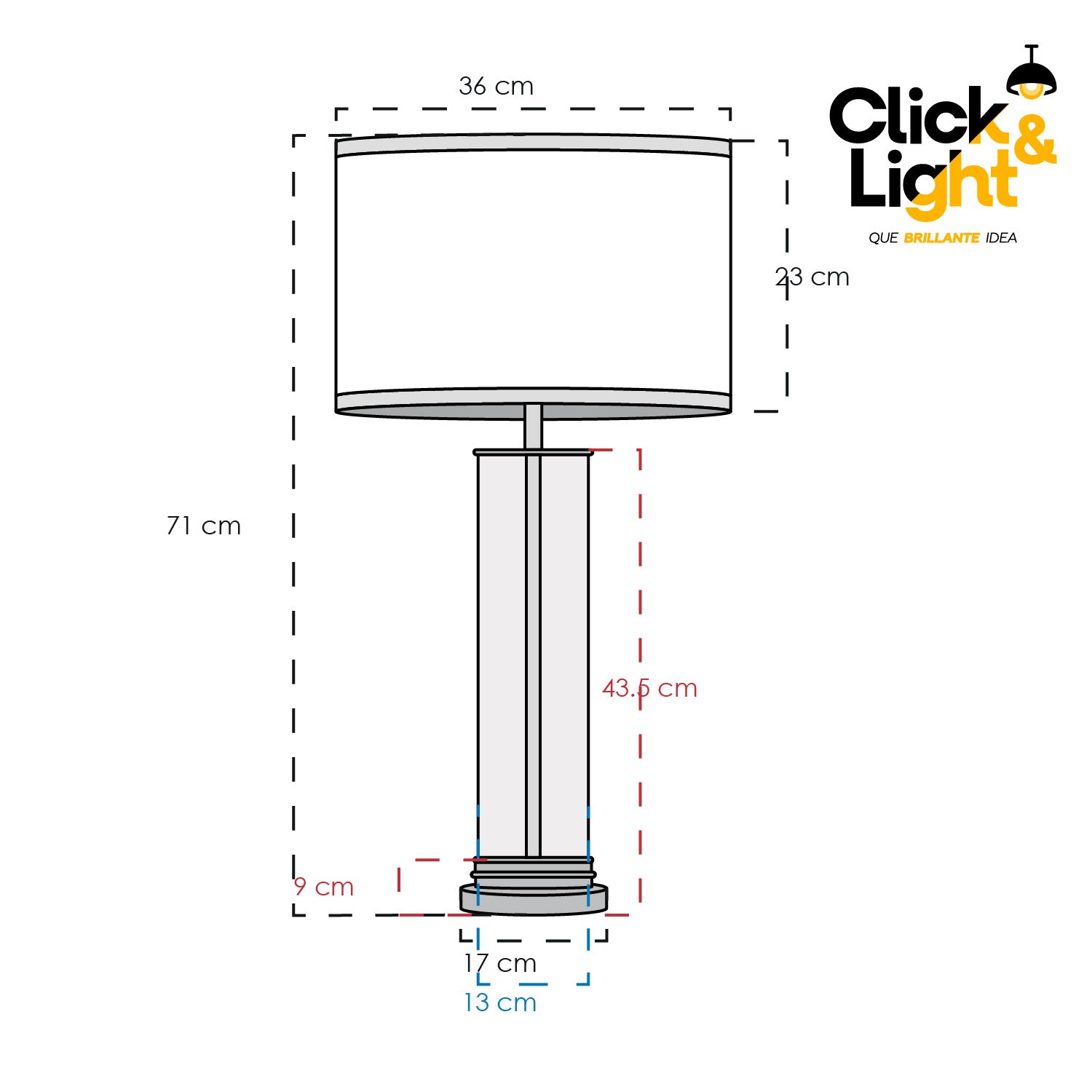 LAMPARA DE MESA SALMA MODERNA