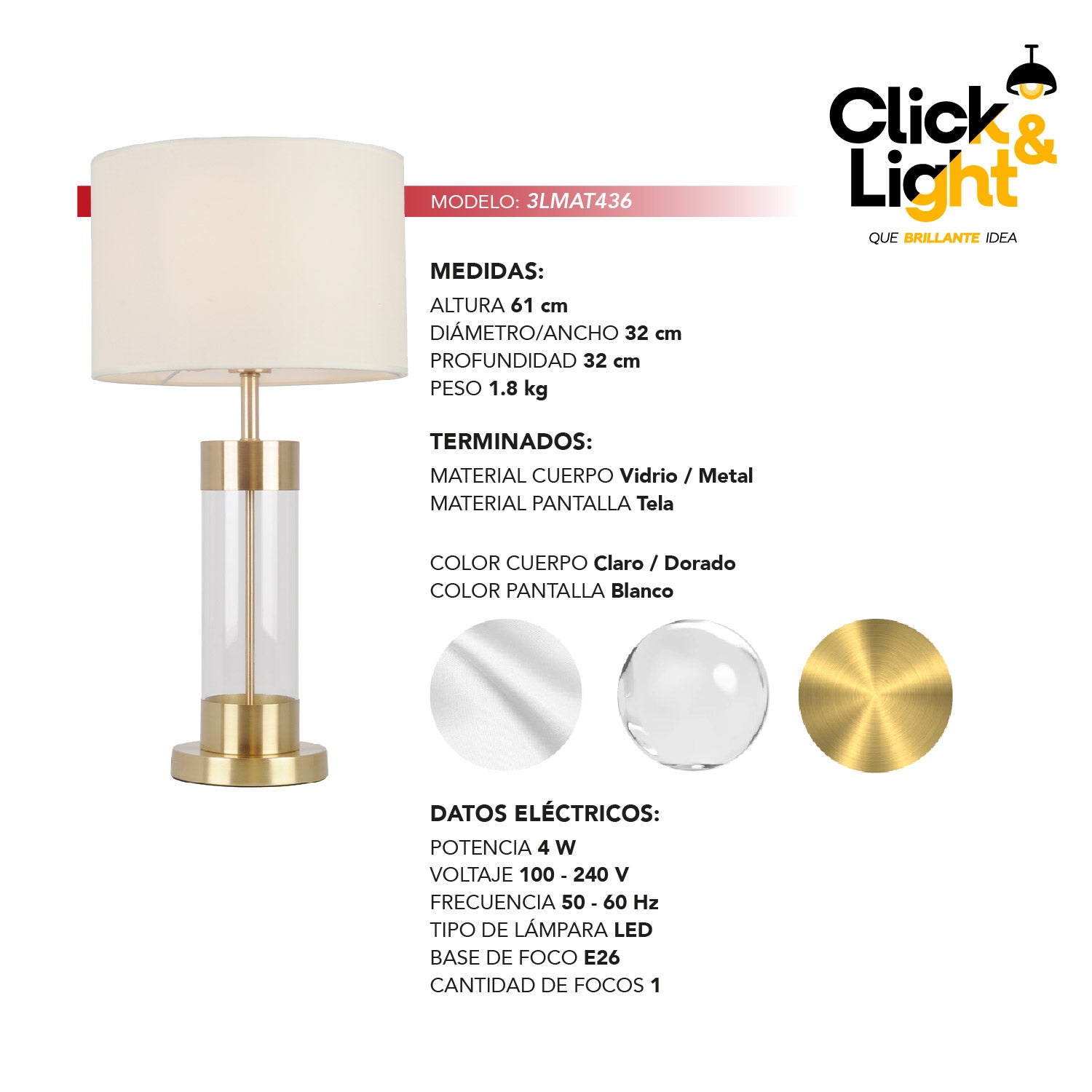 LAMPARA DE MESA BLOOM MODERNO