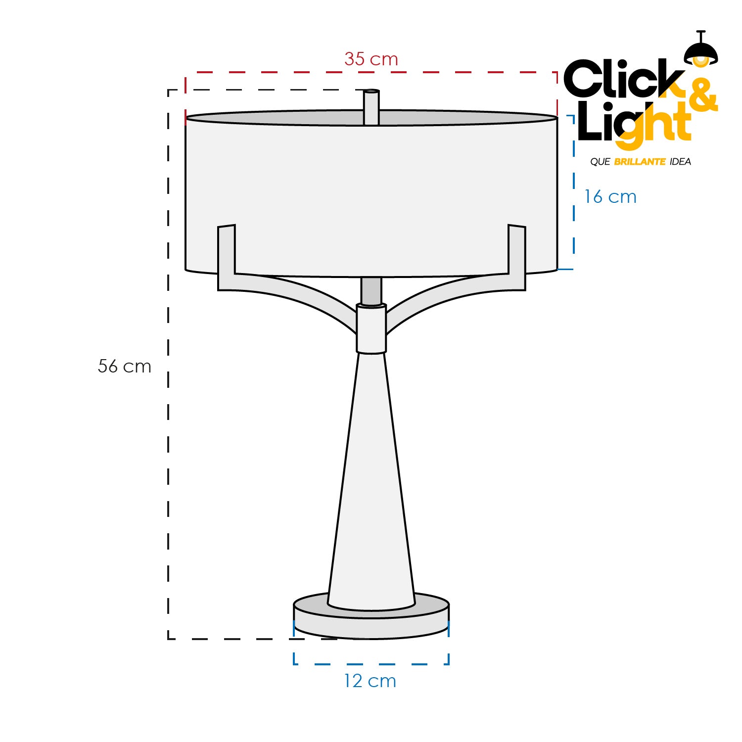Lámpara De Mesa Signus Estilo Contemporáneo