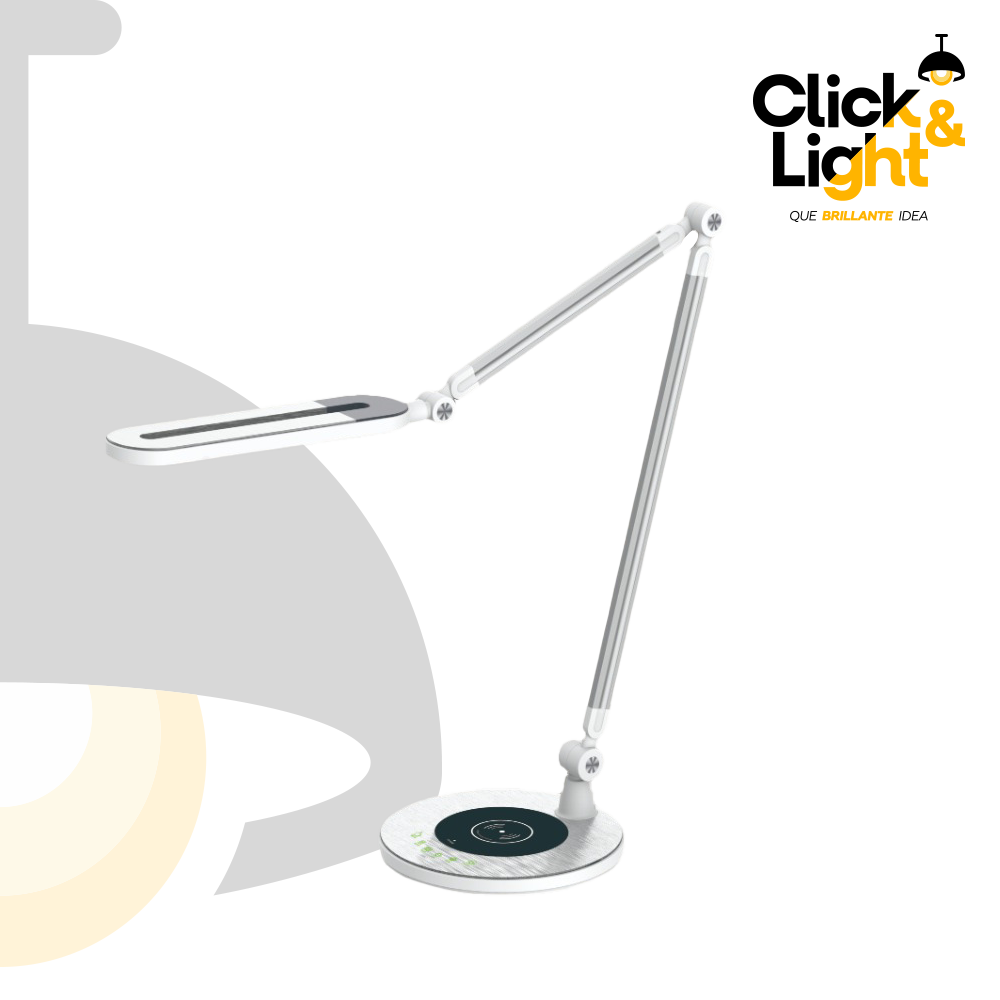 LAMPARA DE MESA MODERNA CON CARGADOR DE CELULAR CAMEX