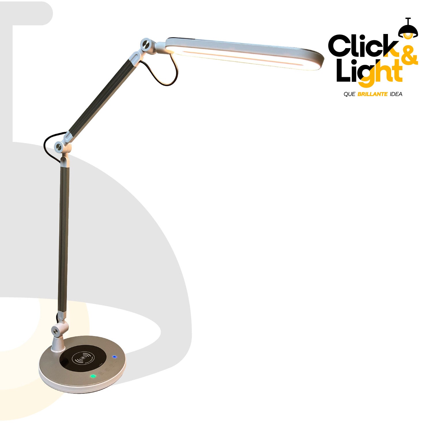 LAMPARA DE MESA MODERNA CON CARGADOR DE CELULAR CAMEX
