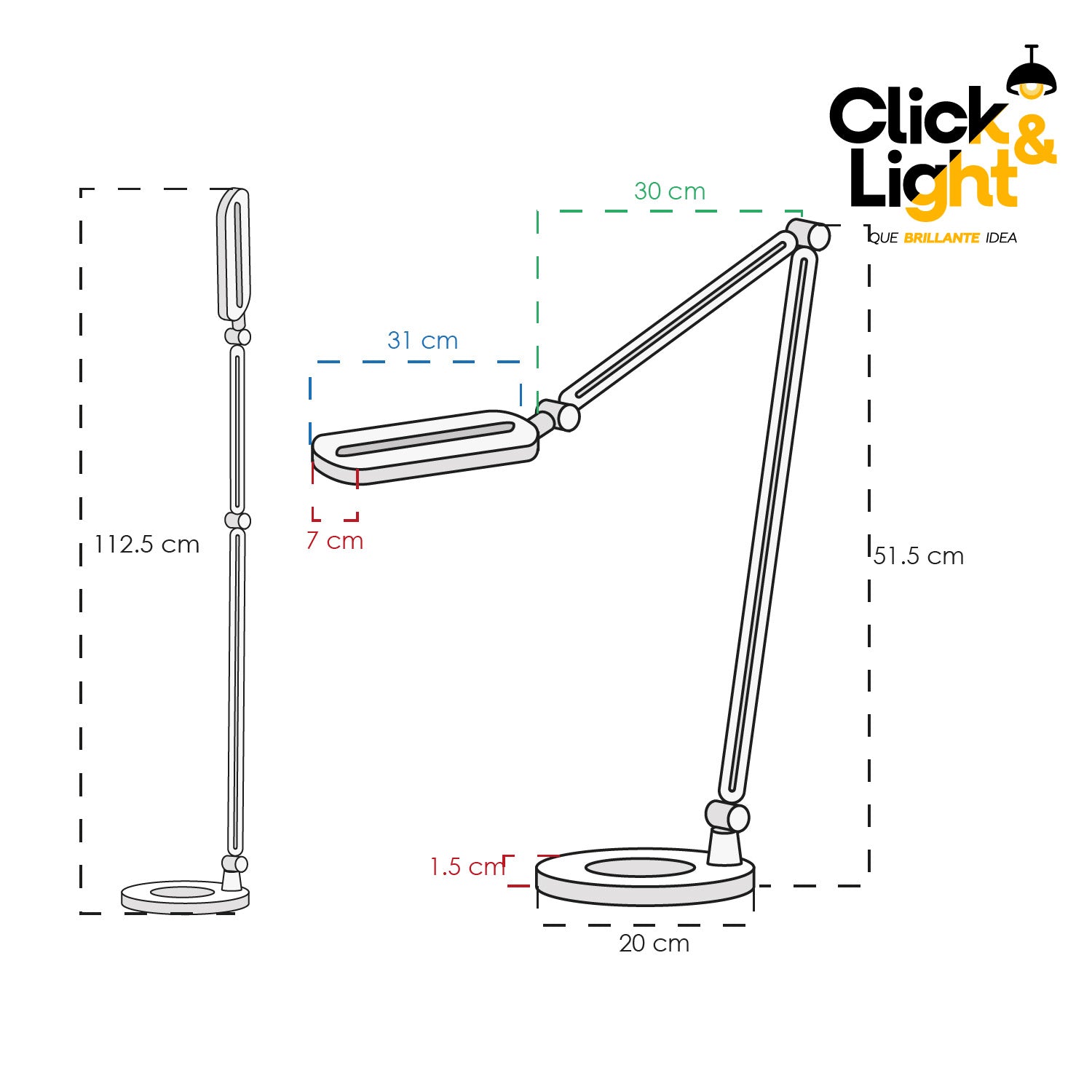LAMPARA DE MESA MODERNA CON CARGADOR DE CELULAR CAMEX