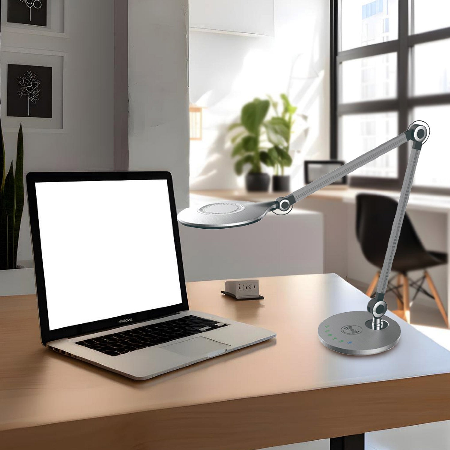 Lampara de Mesa Moderna con cargador de celular Kena