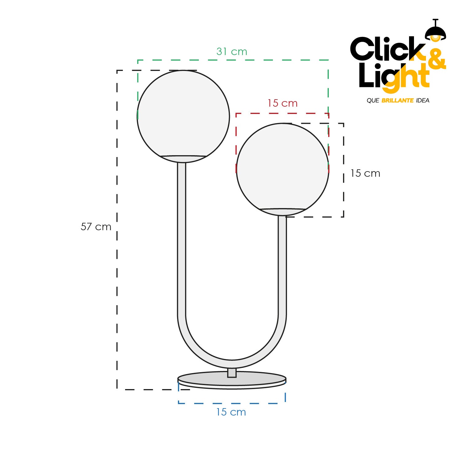 LAMPARA DE MESA DULIN CONTEMPORANEA