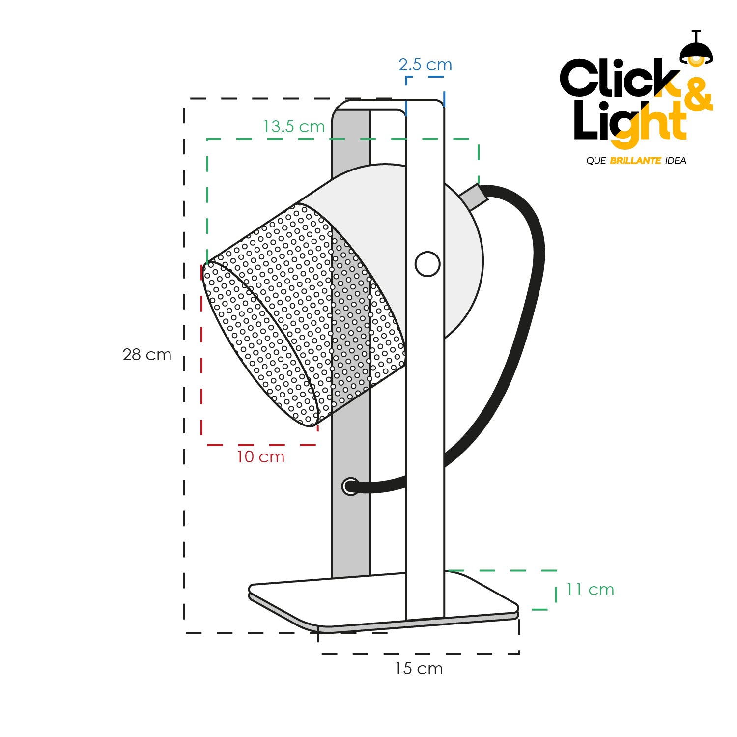 LAMPARA DE MESA BULD LED COMTEMPORANEA