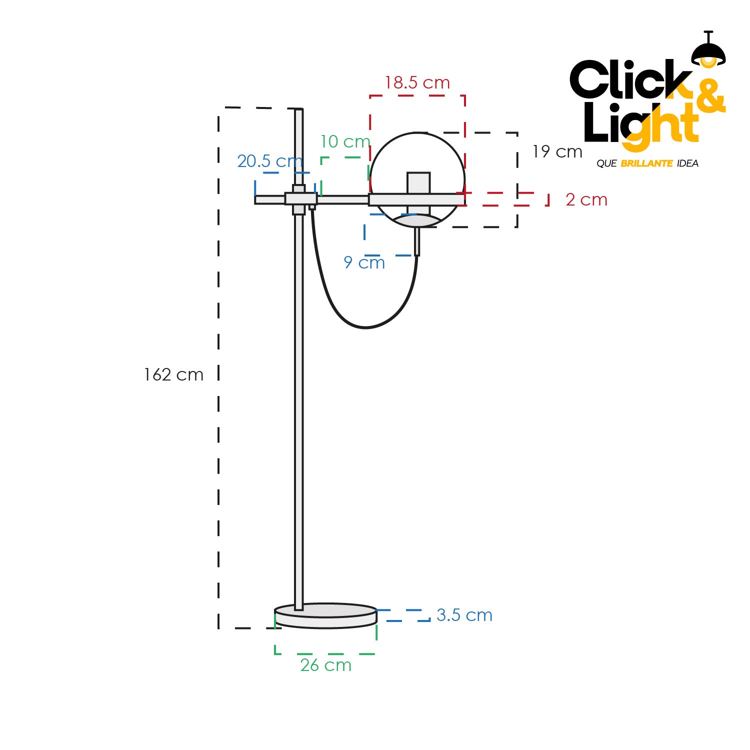 LAMPARA DE PIE TRUFLE CONTEMPORANEA
