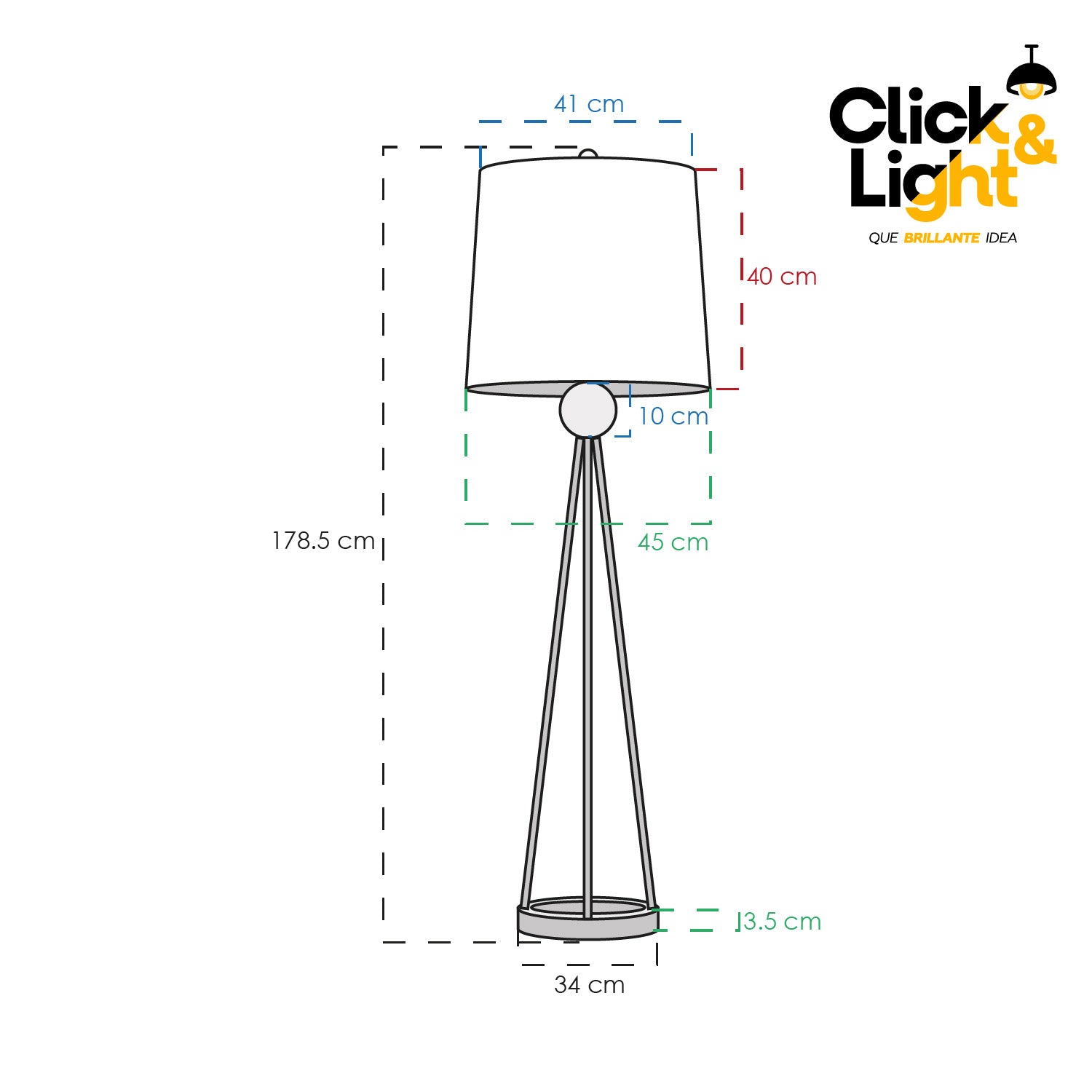 LAMPARA DE PISO ONYX MODERNA COLOR NEGRA