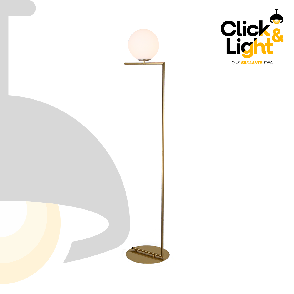 LAMPARA DE PIE MINERVA BOLA MINIMALISTA