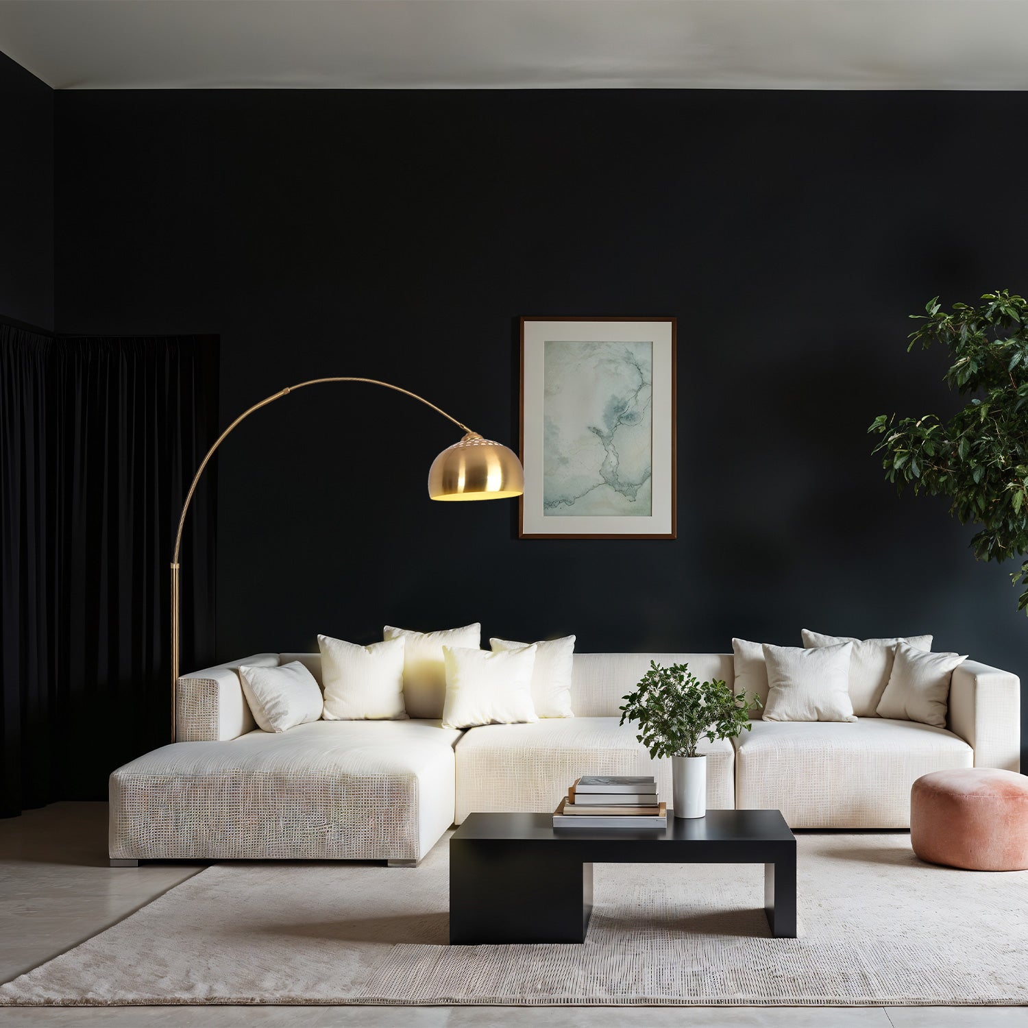 LAMPARA DE PIE CANEA MODERNA