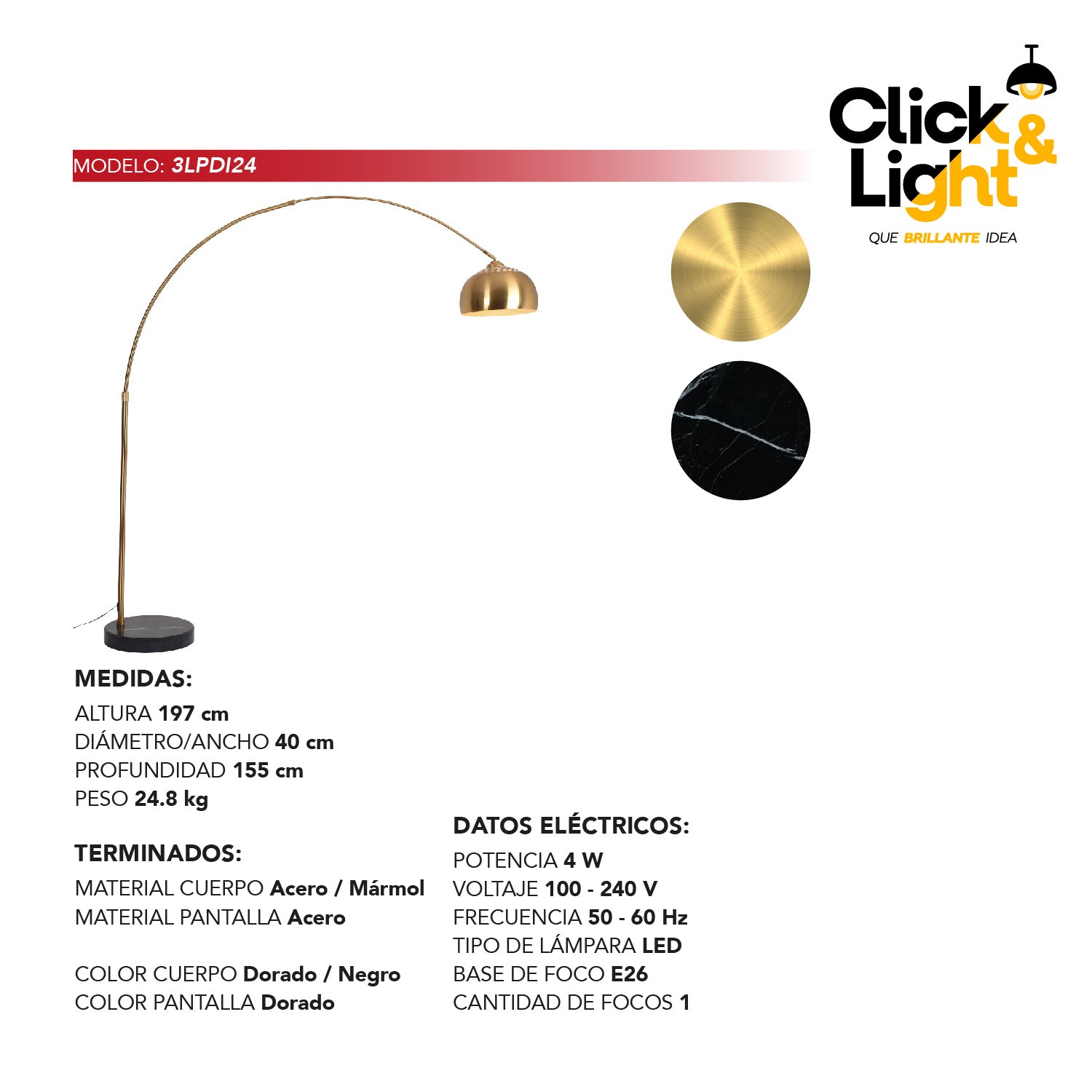 LAMPARA DE PIE CANEA MODERNA