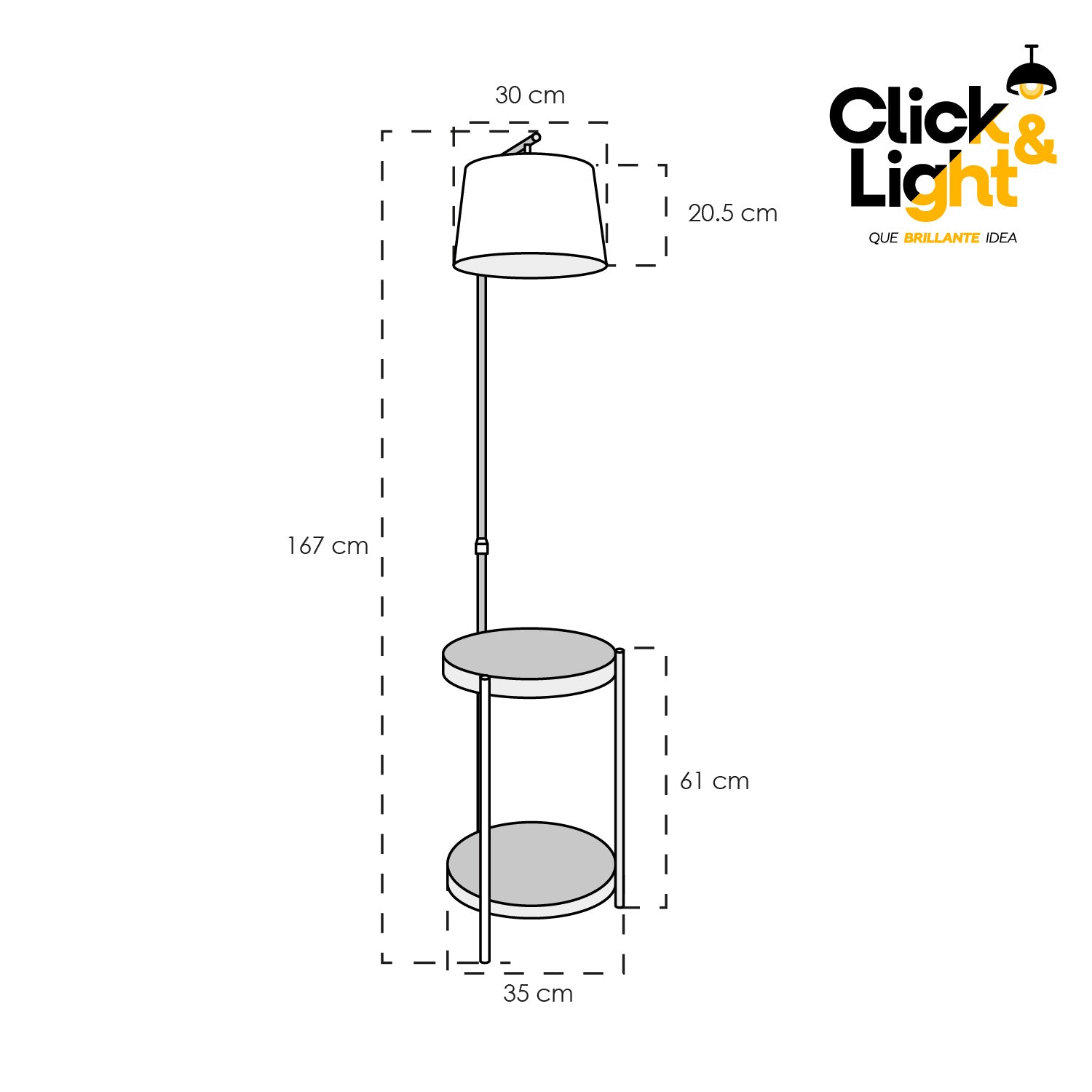 LAMPARA DE PIE VETRIS MINIMALISTA