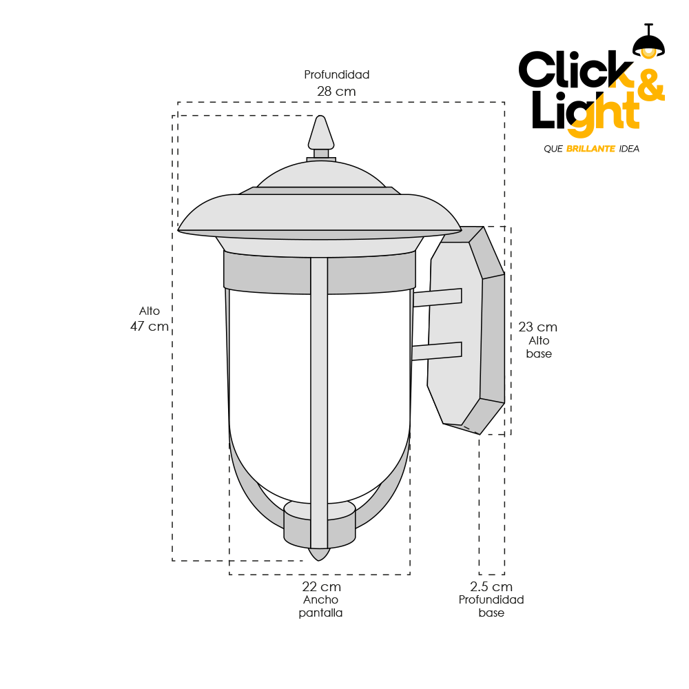 ARBOTANTE EXTERIOR 1 LUZ UNGRIA ESTILO VINTAGE