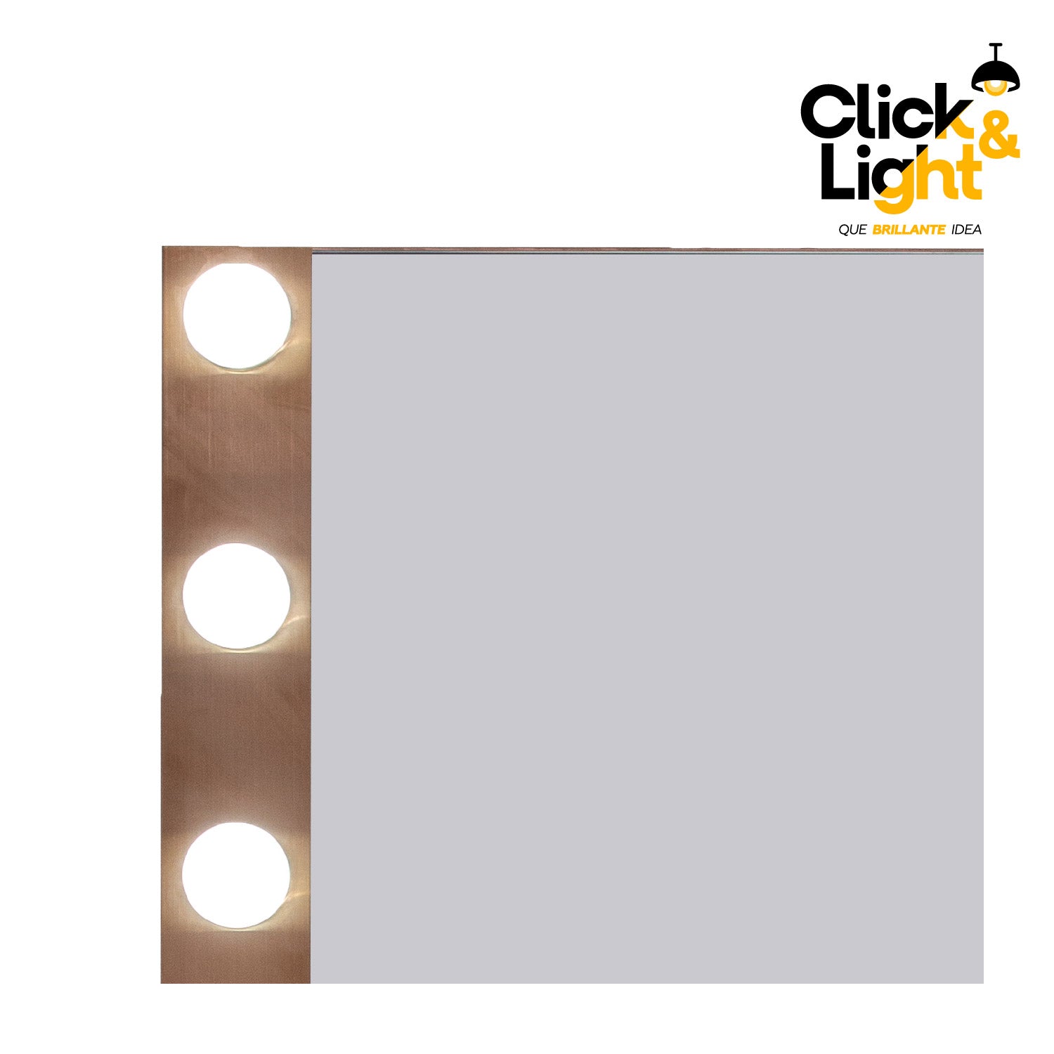 ESPEJO LED MODERNO CARELY TIPO HOLLYWOOD