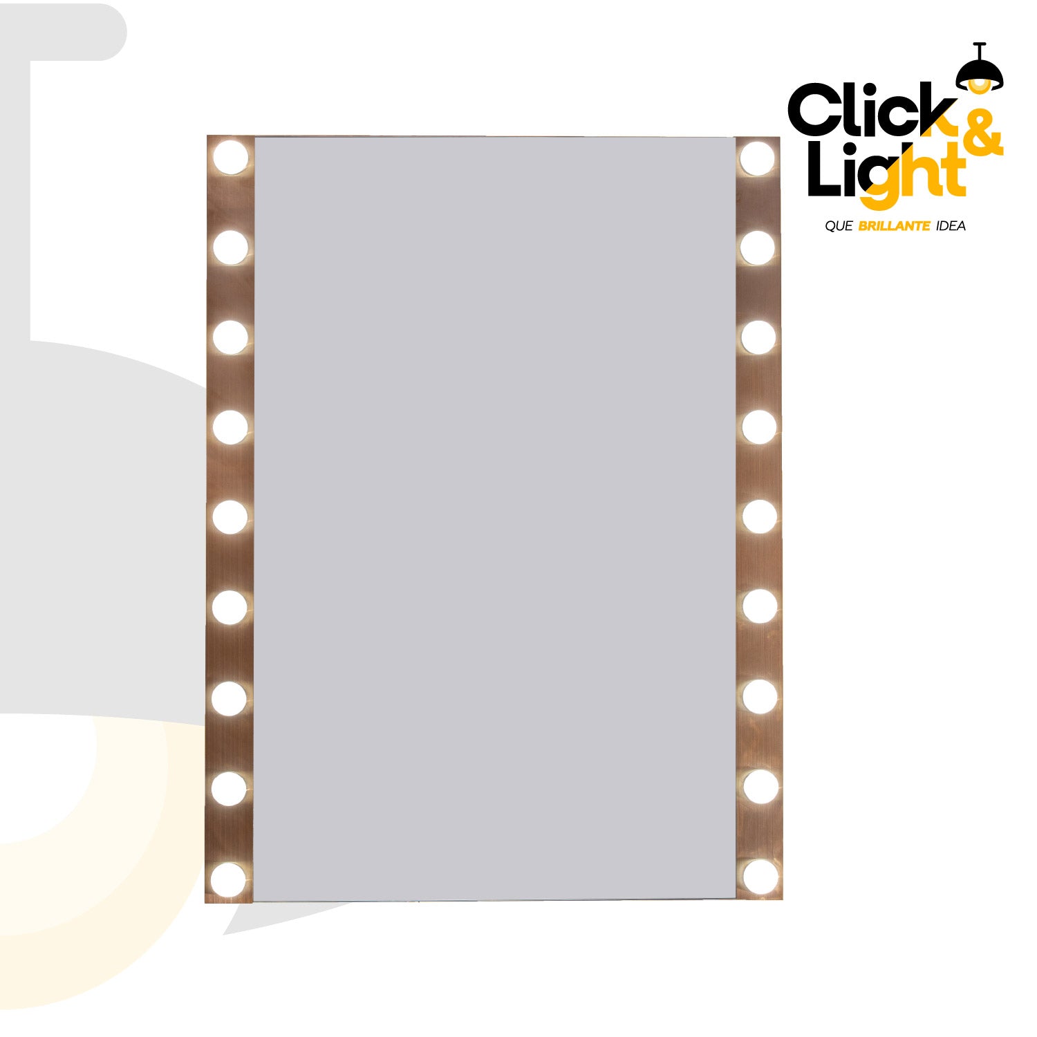 ESPEJO LED MODERNO CARELY TIPO HOLLYWOOD