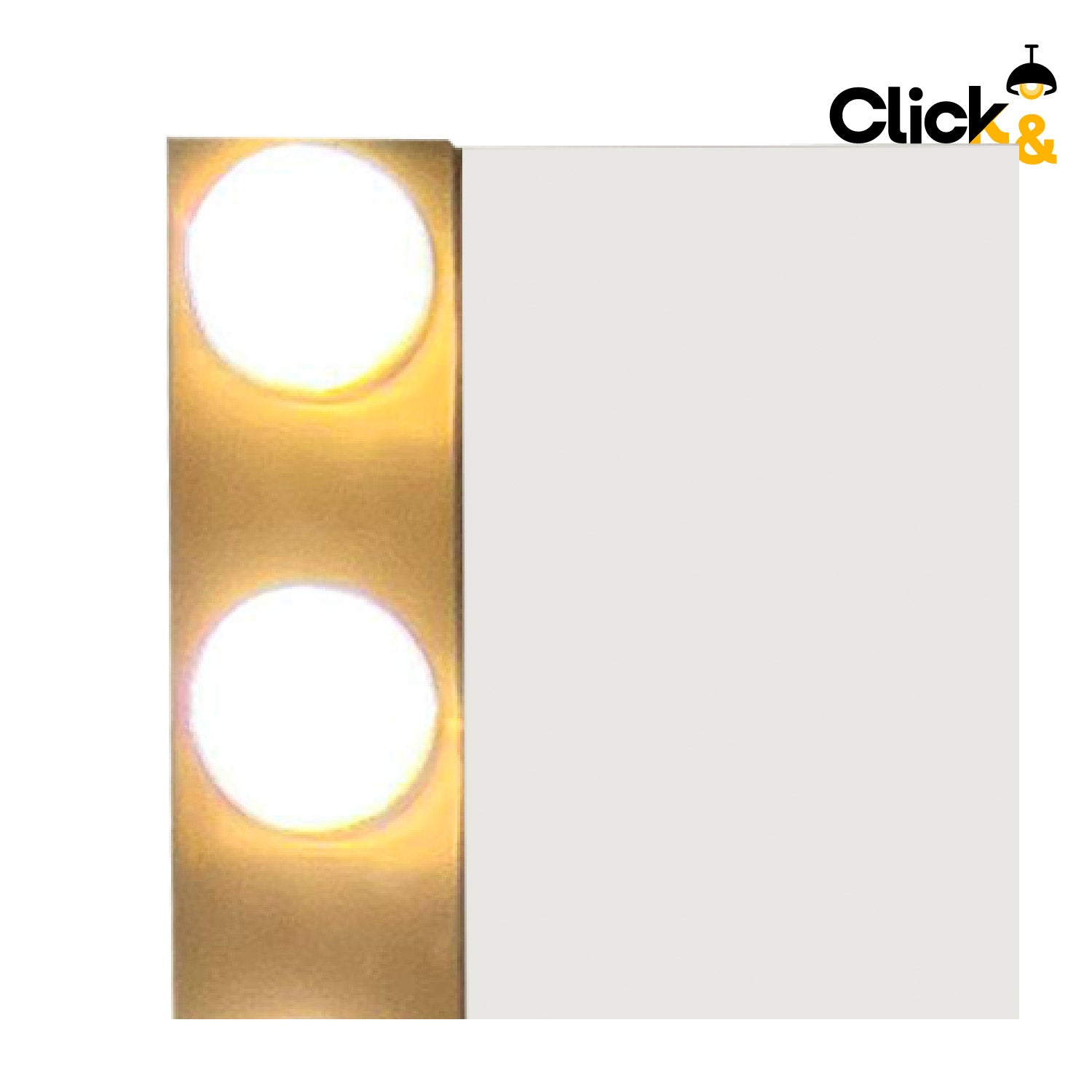 ESPEJO LED MODERNO CADDY NICKEL TIPO HOLLYWOOD