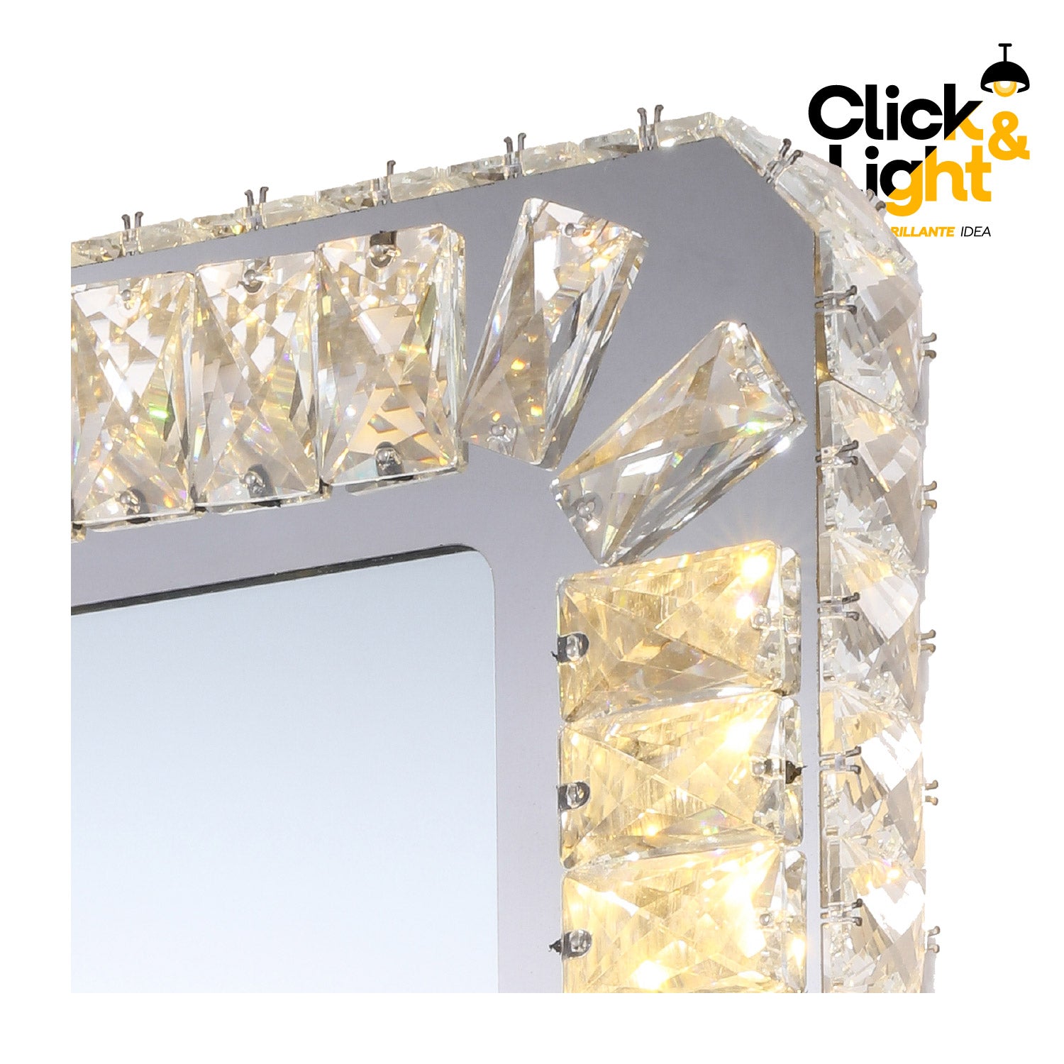 ESPEJO LED MODERNO CROMO LISET